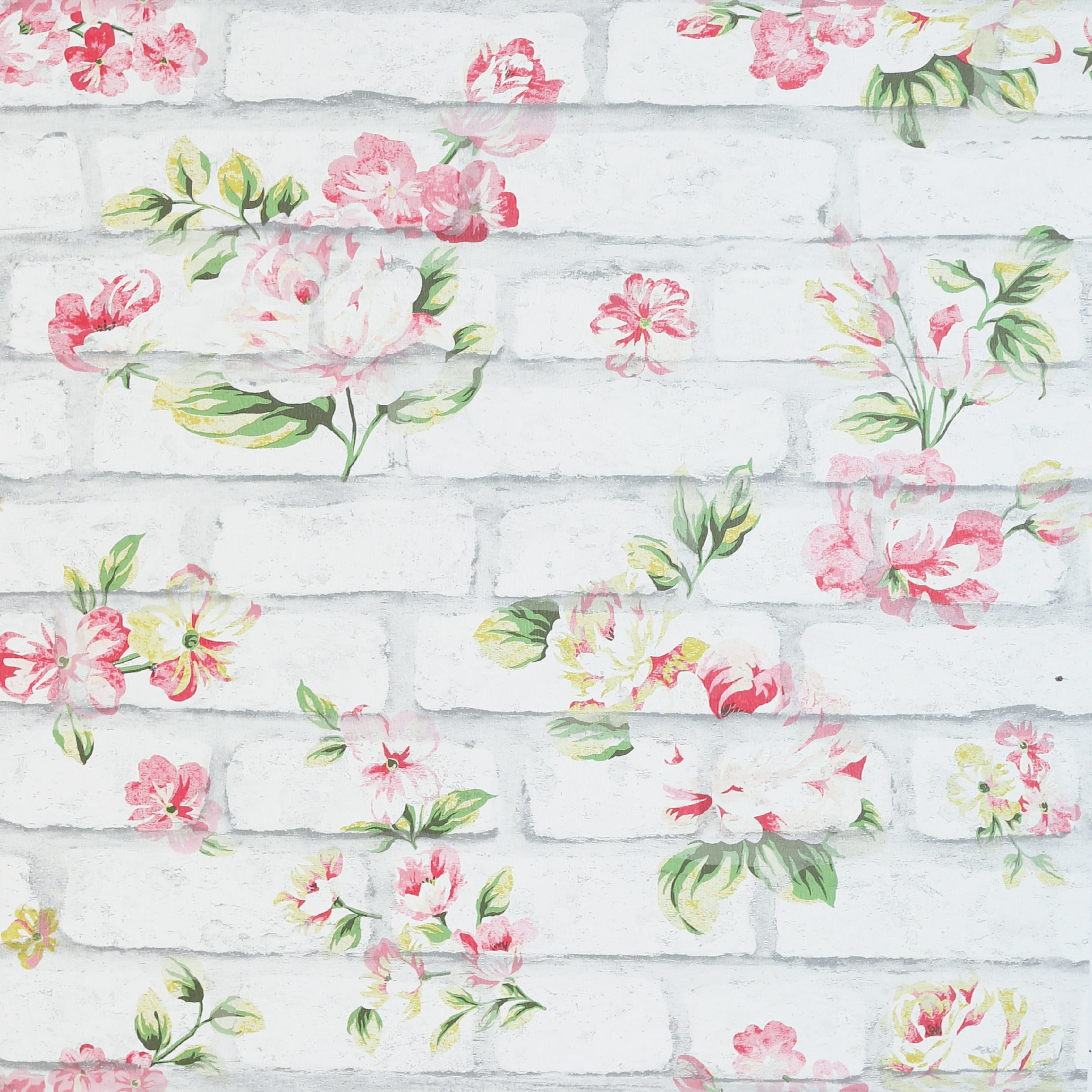 Pink Set of Cute Shabby Chic Roses Removable Wallpaper Green - Etsy UK