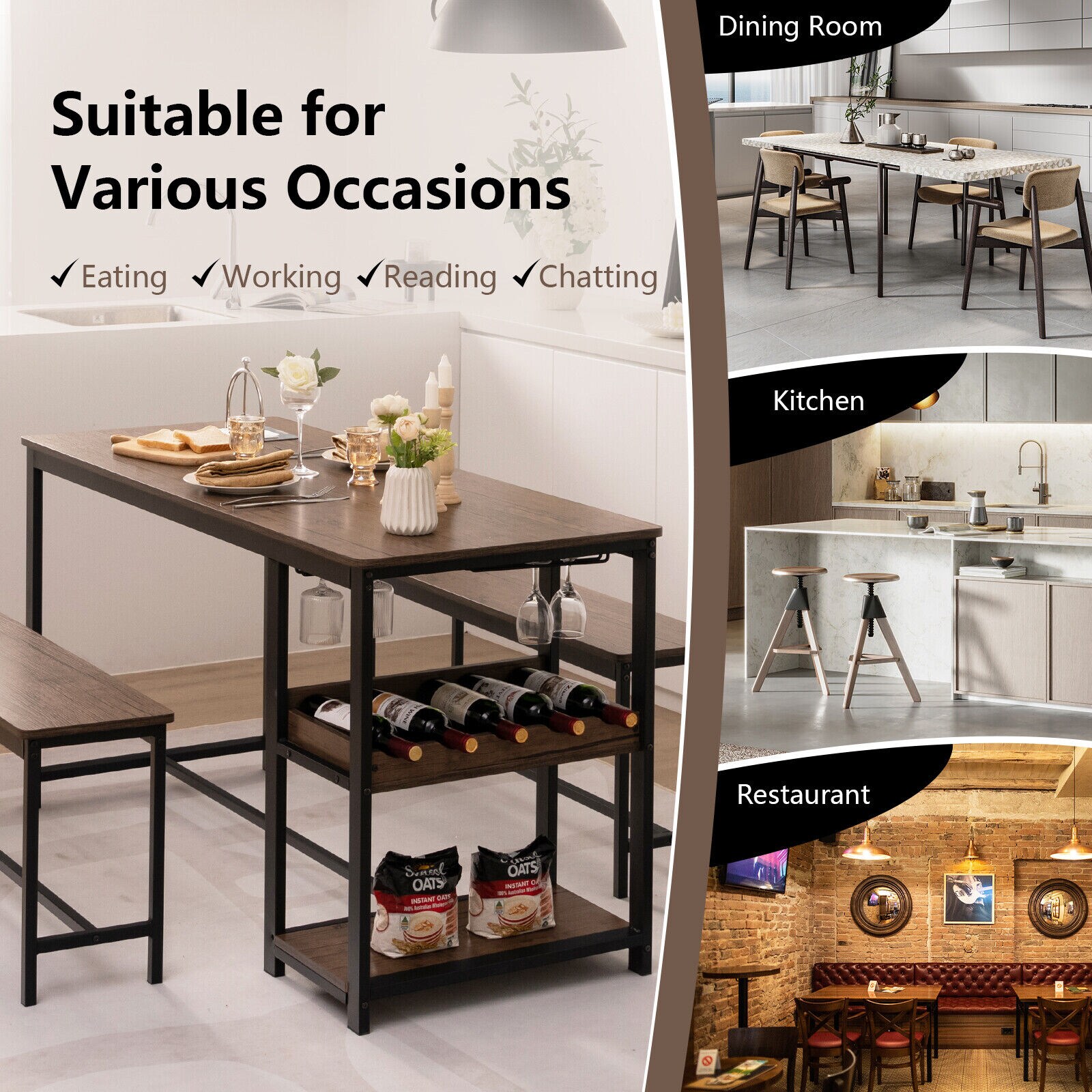 LIVIZA INS-54509GR Dining-Sets - View #3