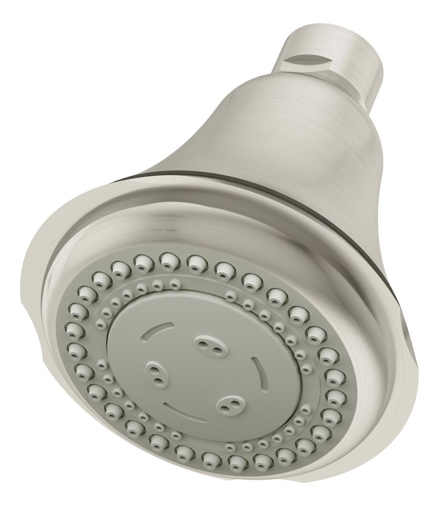 Symmons 442SH-STN Carrington 3.0 -Spray Satin Nickel 3.2-in Round Fixed Shower Head 2.5 GPM