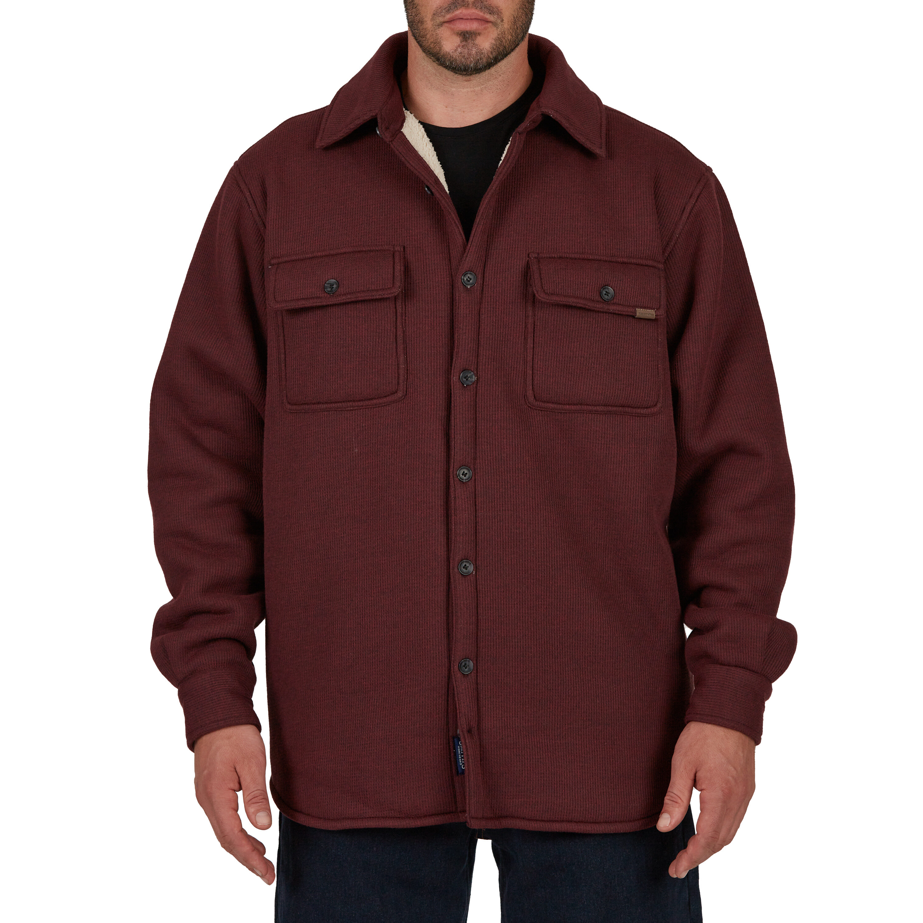 Smith's Workwear Sherpa-Lined Heather Thermal Shirt Jacket in the Work ...