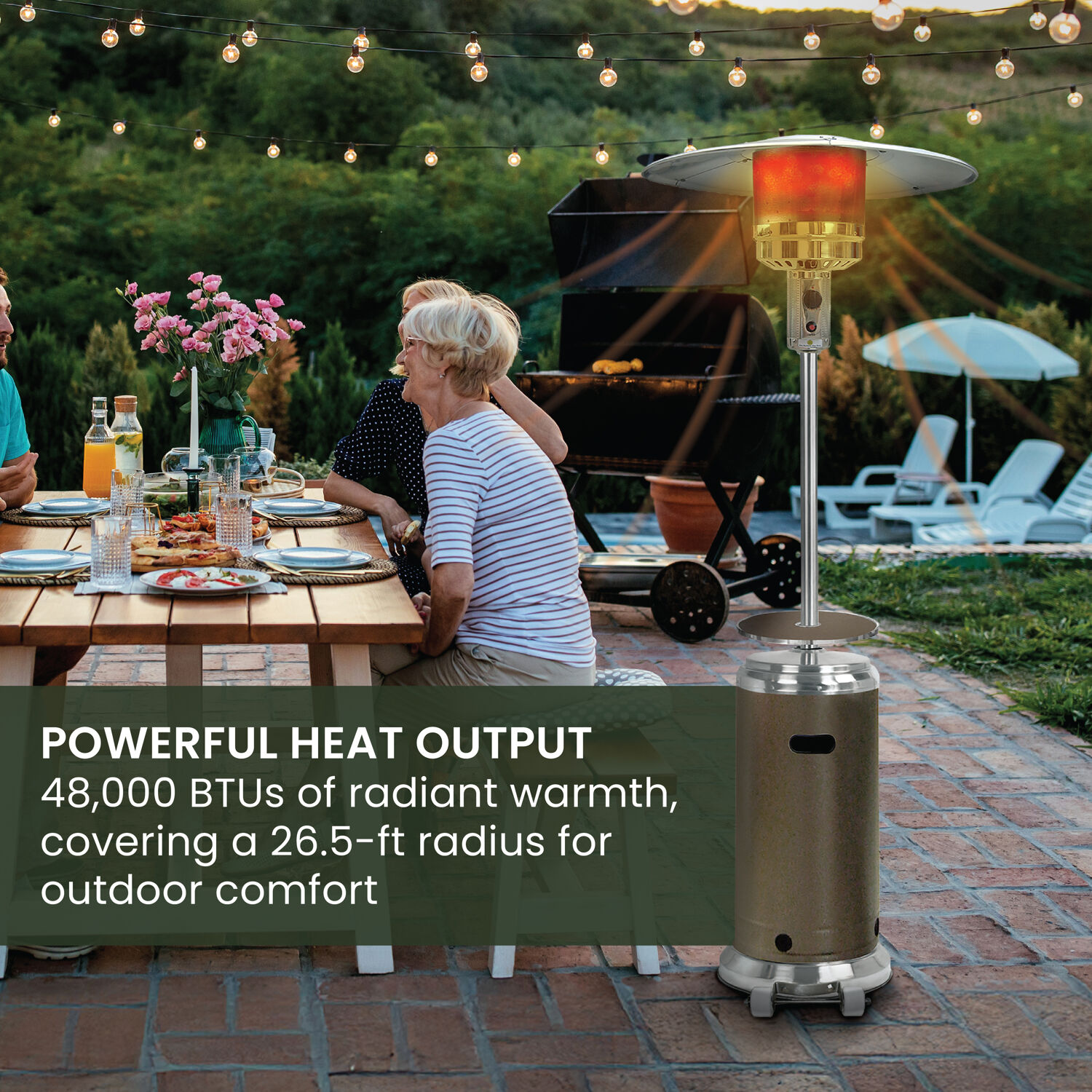 Hanover HAN002BRSS Outdoor-Gas-Patio-Heaters - View #4