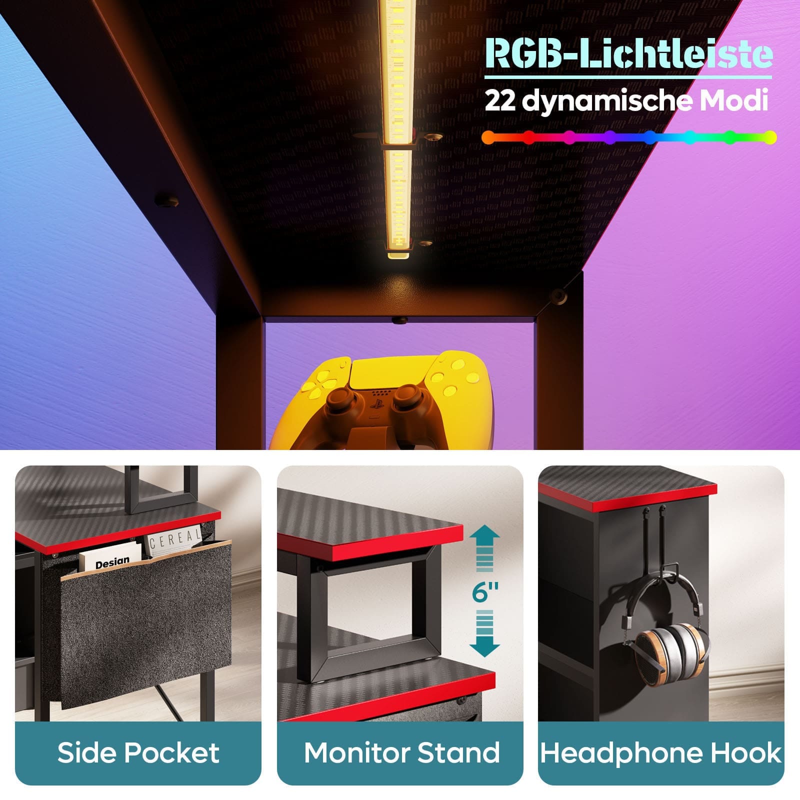 Bestier LOW-H101710P-BDCF desks - View #7