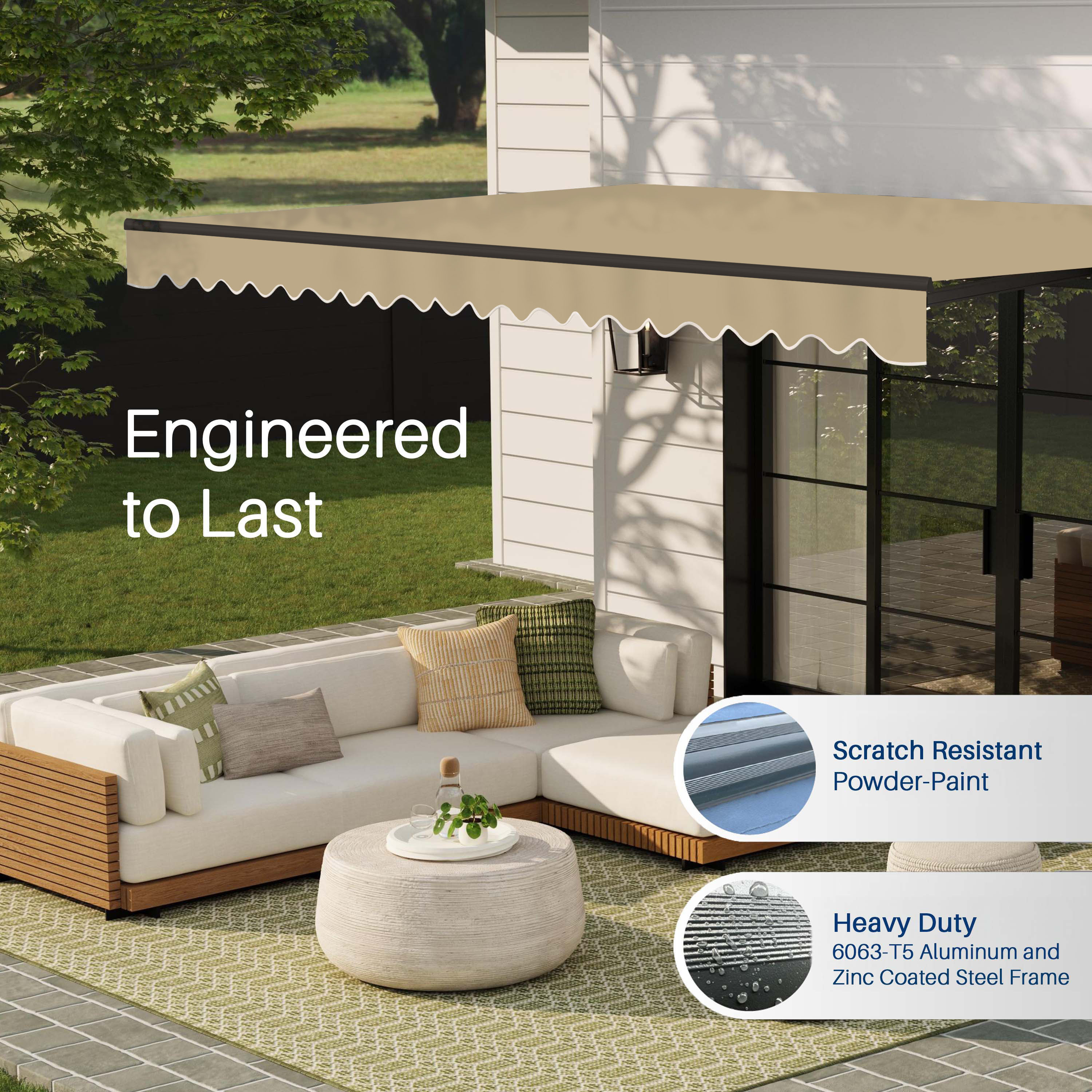 ALEKO ABM13X10SAND31-LO awnings - View #4