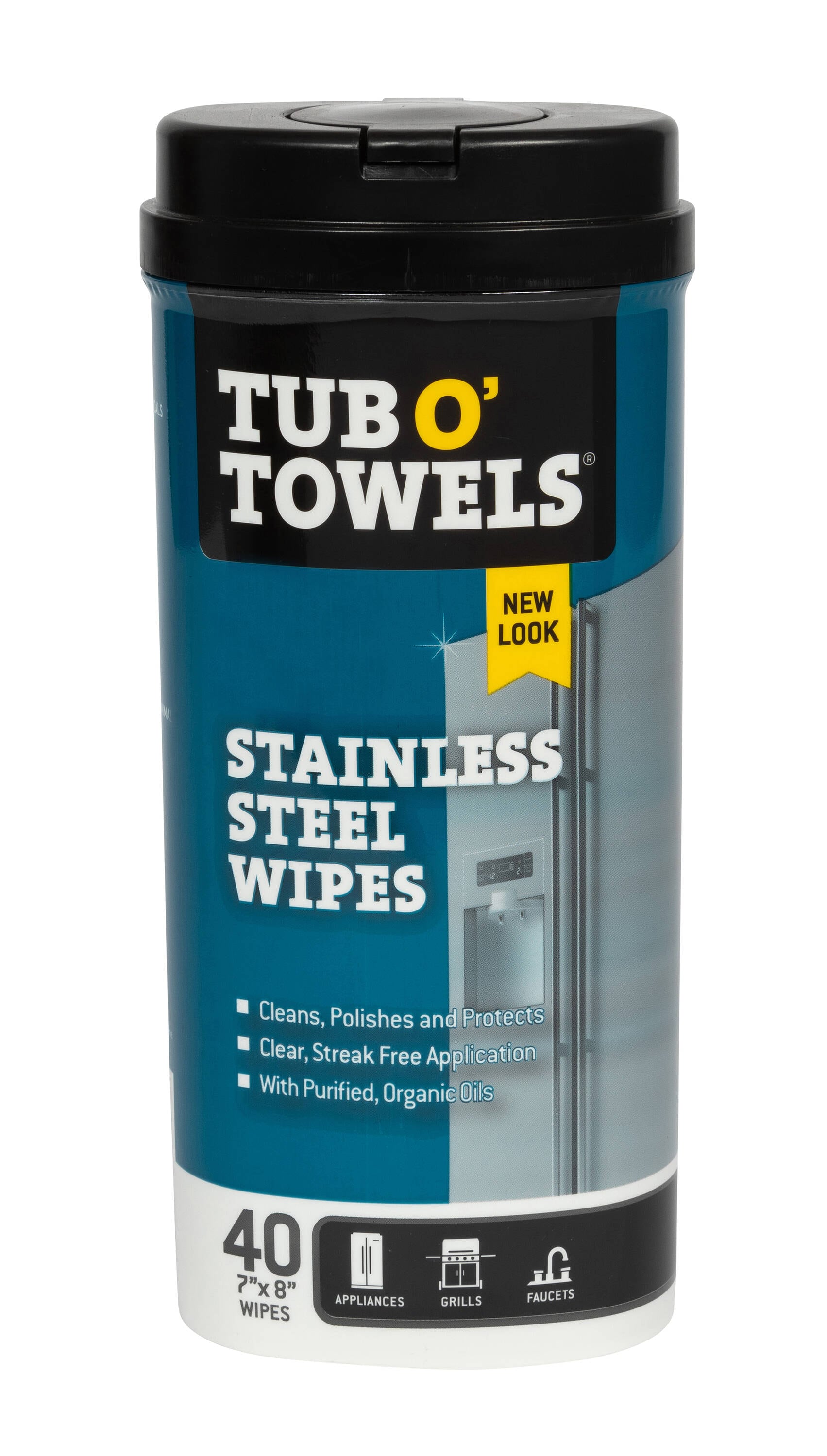 Tub O' Towels TW40-SS-C 40 -Pack Microfiber Cloth