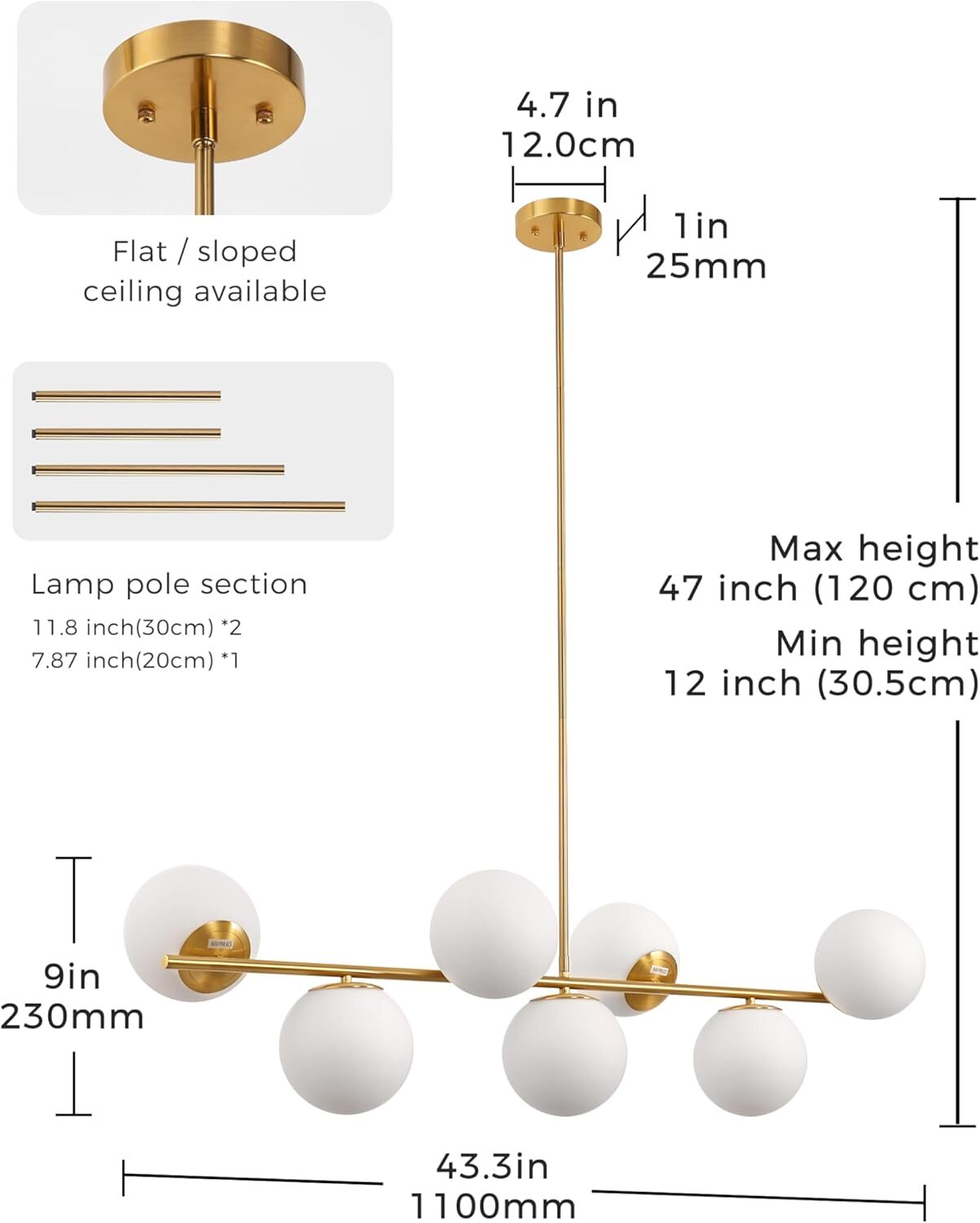 DORESshop LCS-WL-ZX16901GGD Pendant-Lights - View #4