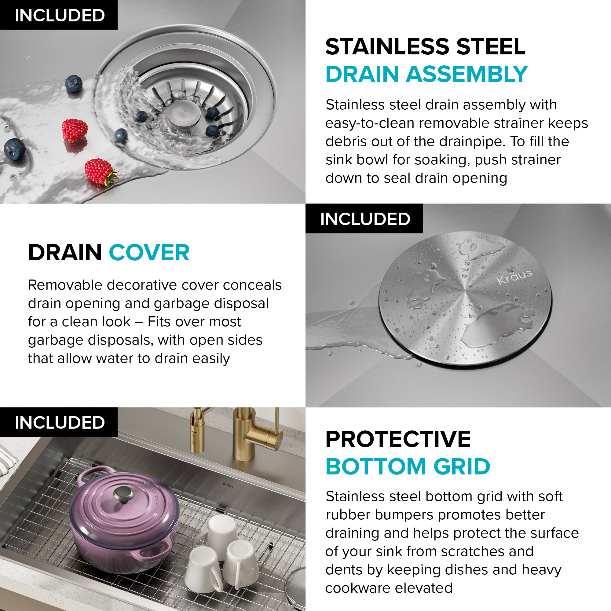 Kraus KWT310-33-5.5 Kitchen-Sinks - View #12