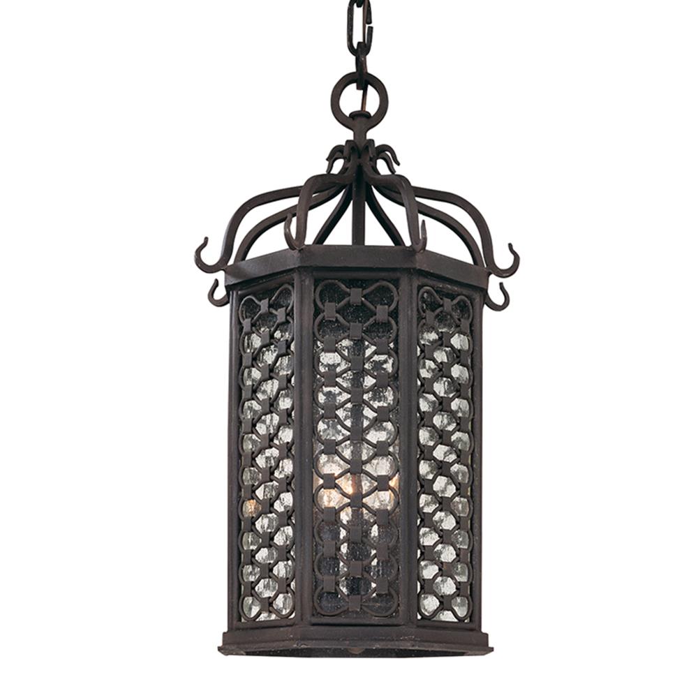 Troy Lighting F2377OI Los Olivos 180-Light Old Iron Transitional Geometric Hanging Pendant Light