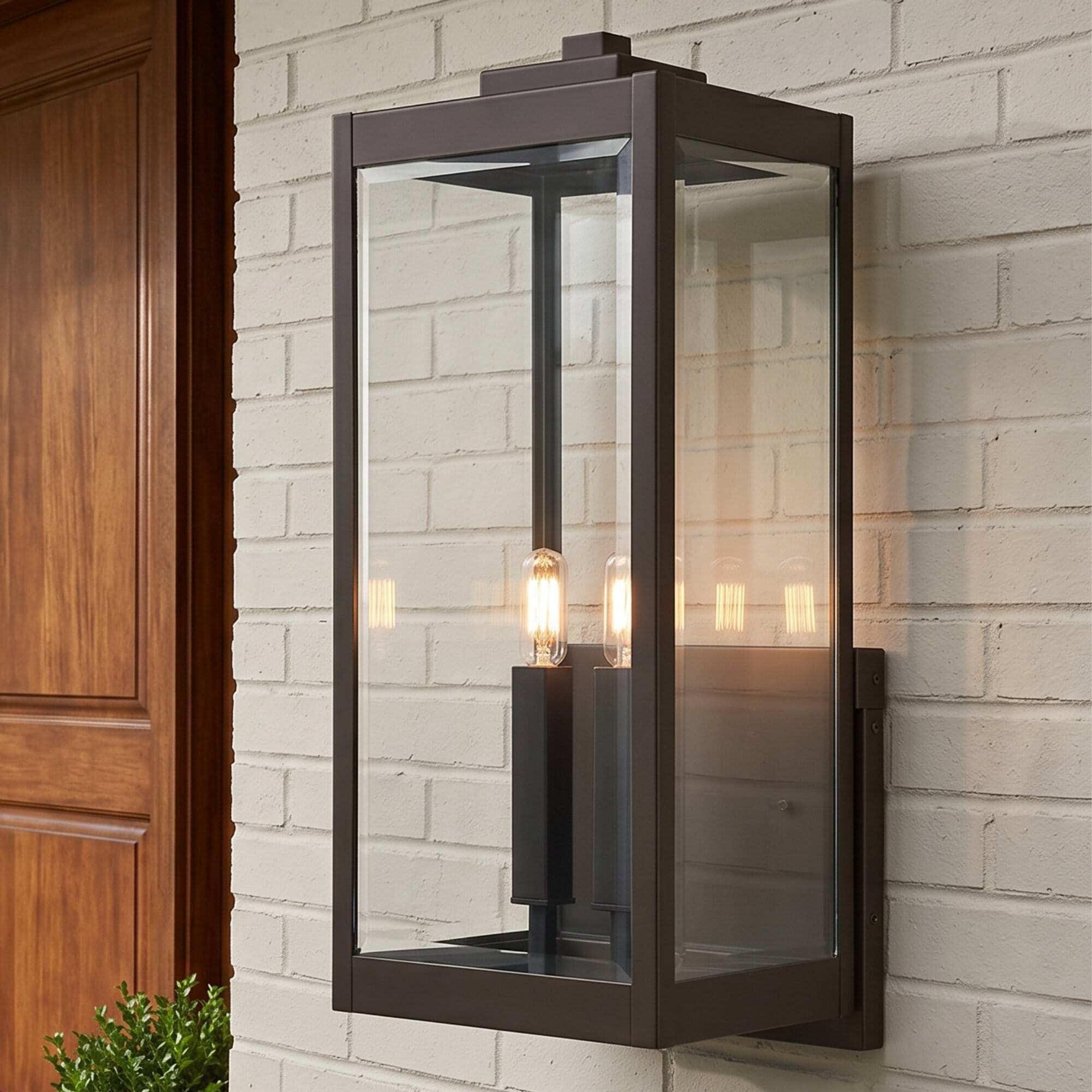 Quoizel Westover 2 -Light 22.75-in H Bronze Hardwired Outdoor Wall Light