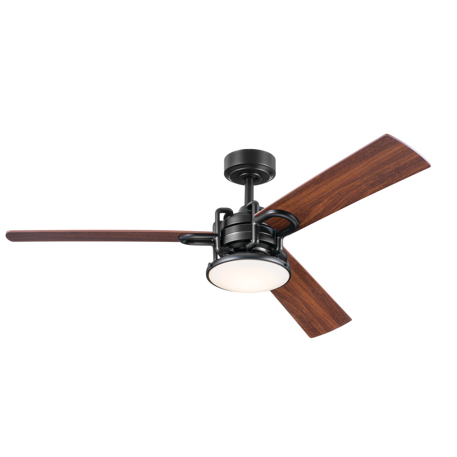 Kichler Pillar 52-in Satin Black LED Indoor Ceiling Fan with Light Remote  (3-Blade) in the Ceiling Fans department at