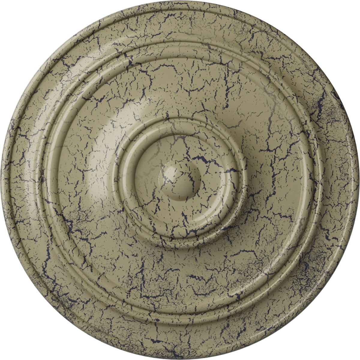 Ekena Millwork CM40CLCSC Small Classic 40.25-in W x 40.25-in L Painted Castle Stone Crackle Polyurethane Whole Ceiling Medallion