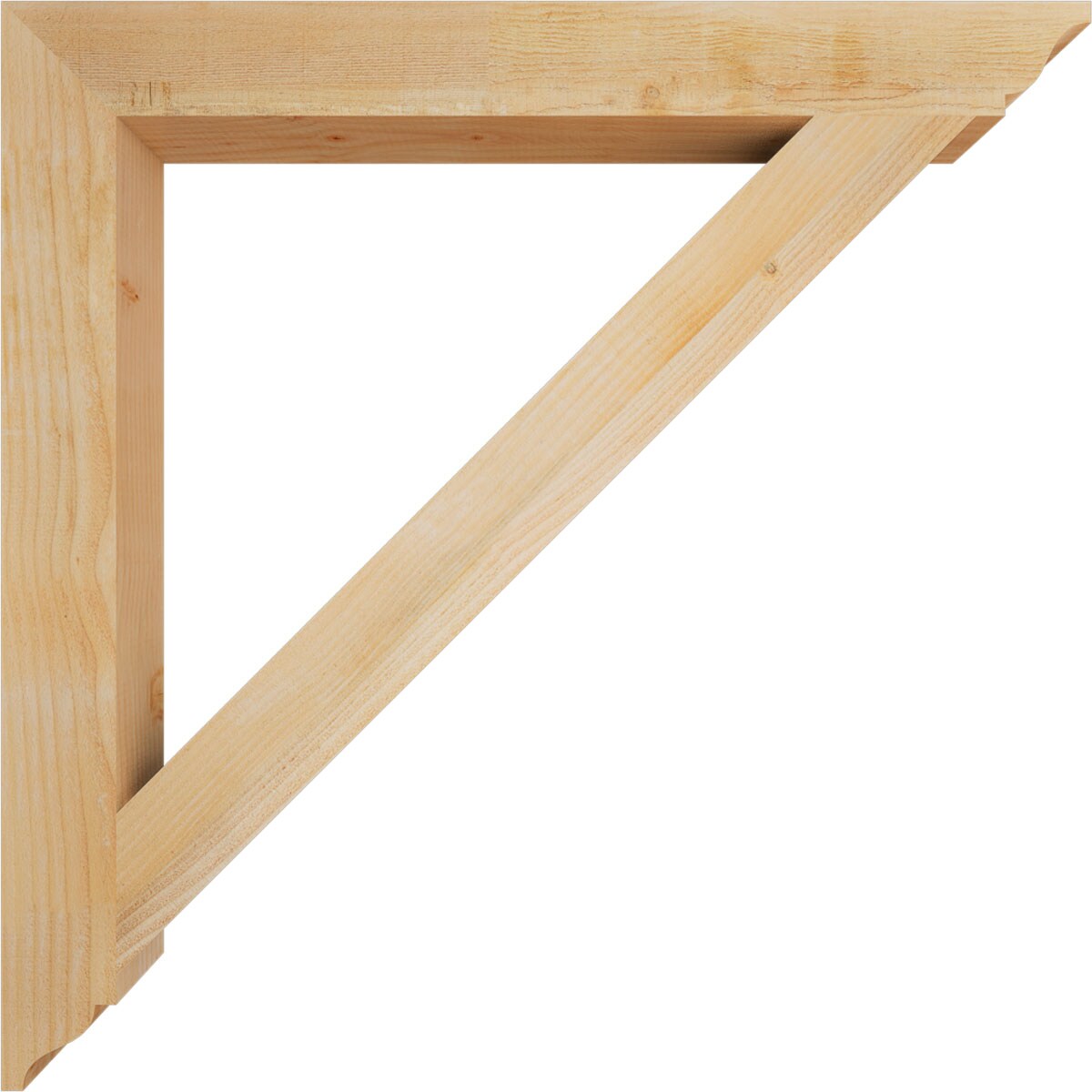 Ekena Millwork BKT04X38X38TRA01RDF Exterior-Brackets-Braces - View #3
