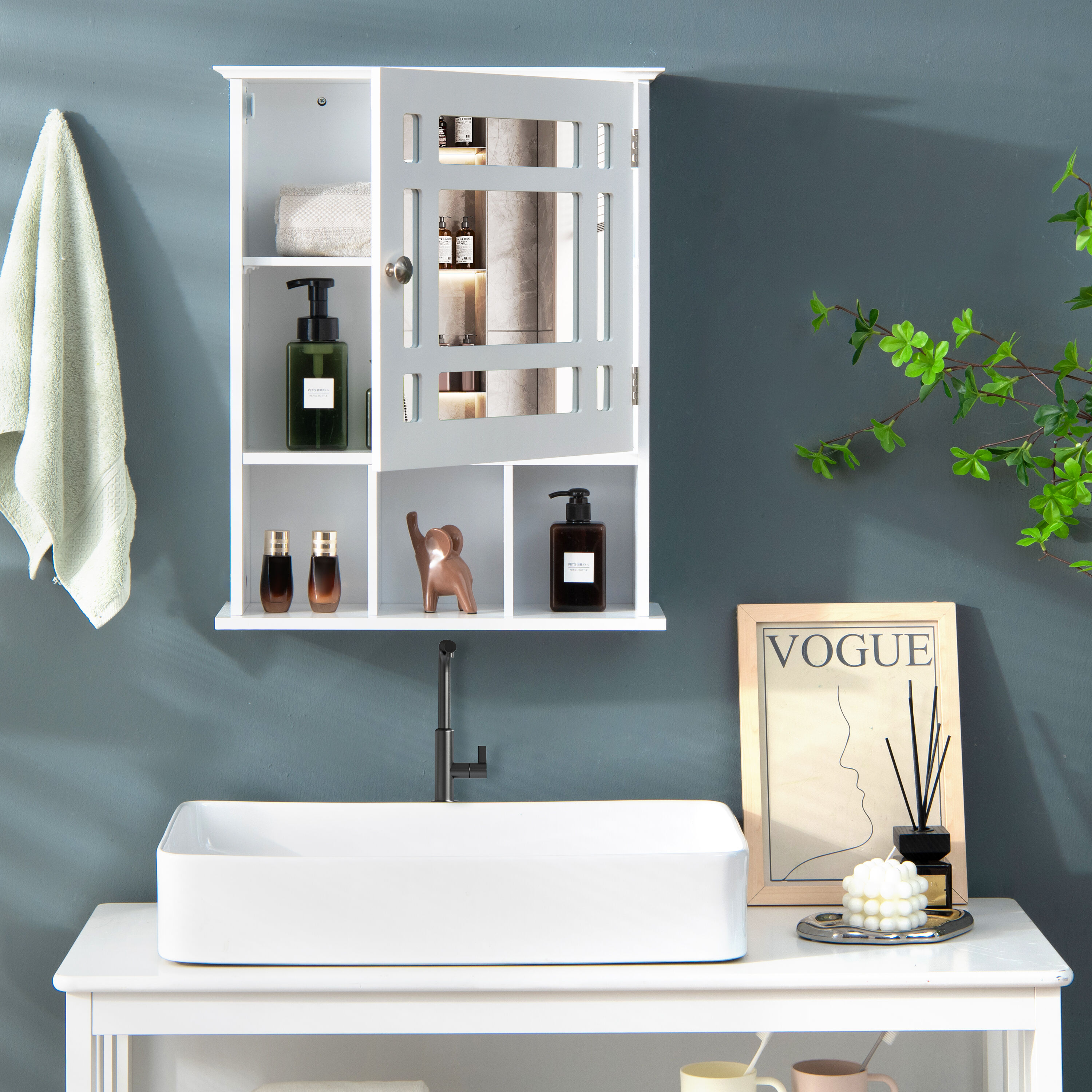 Forclover HYFE-10131WH Bathroom-Medicine-Cabinets - View #8