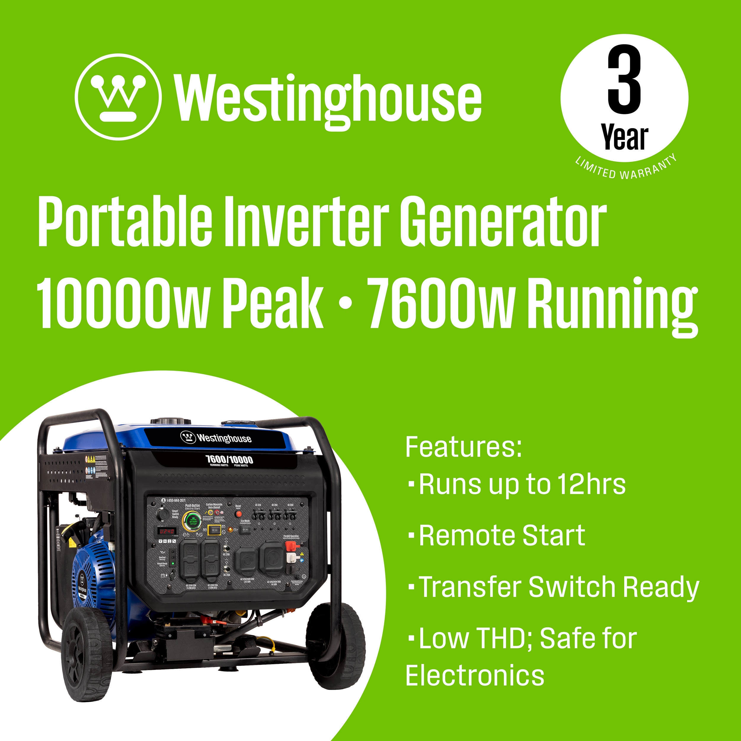 Westinghouse ECOGEN10000 Inverter-Generators - View #2