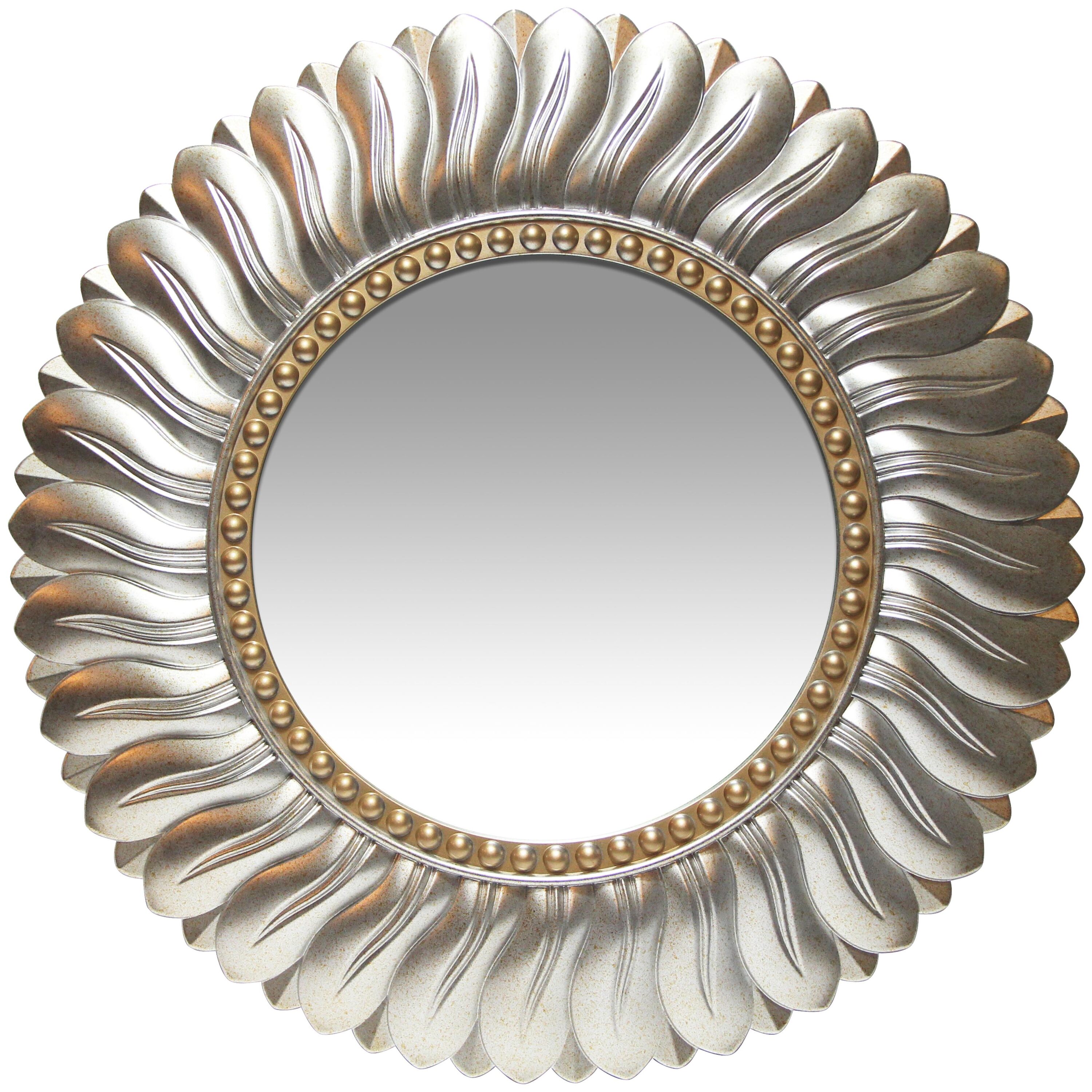 Infinity Instruments 14972AG 21.5-Inches W x 21.5-Inches H Round Gold Framed Wall Mirror