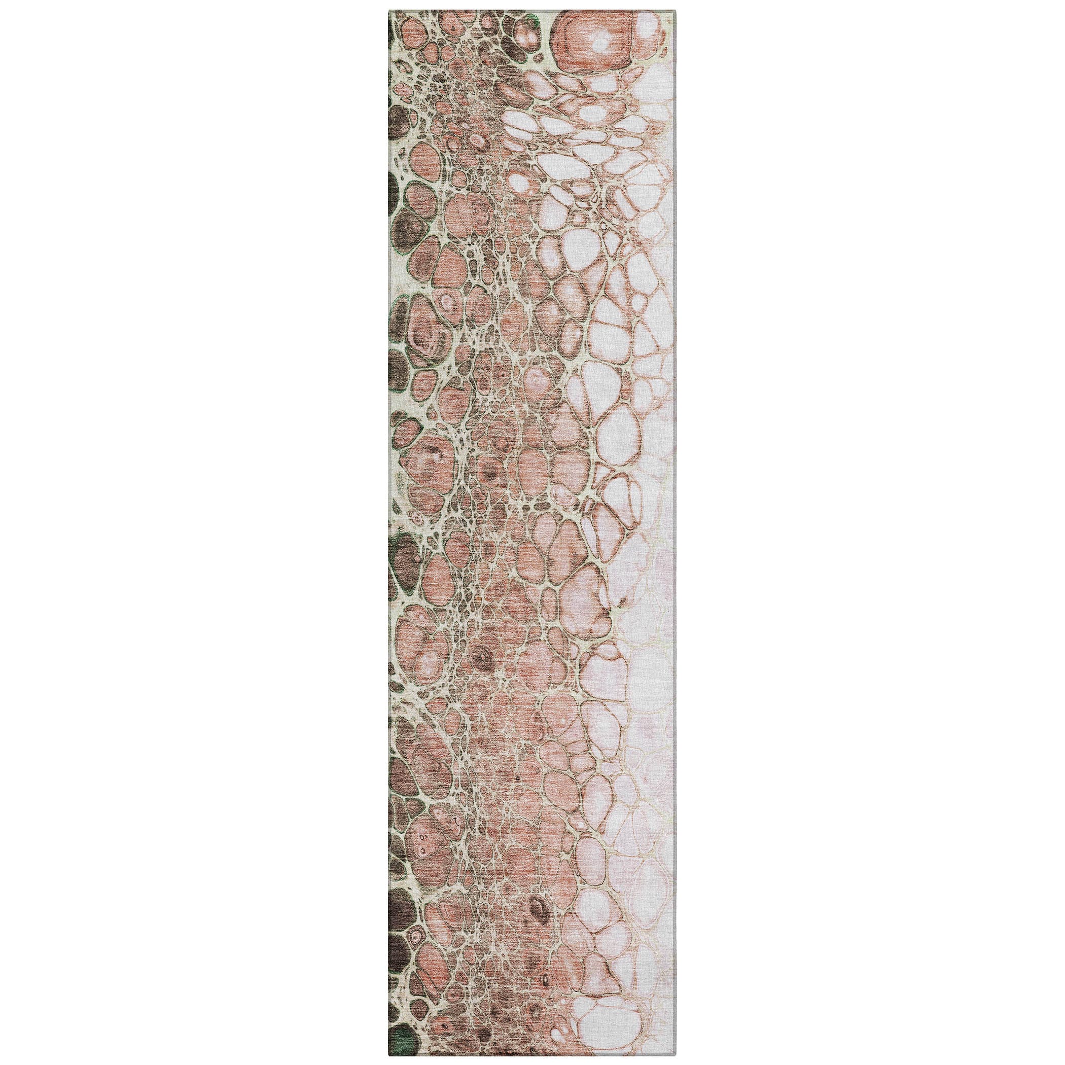 Addison Rugs ACN707SM2X8 Chantille ACN707SM 2 x 7 (ft) Polyester Salmon Rectangular Indoor/Outdoor Geometric Machine washable Area rug