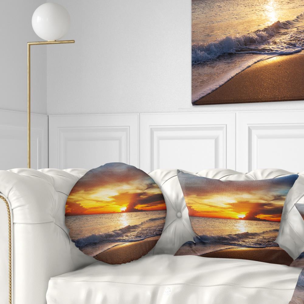 Designart CU12767-12-20 12-in x 20-in Yellow Indoor Decorative Pillow