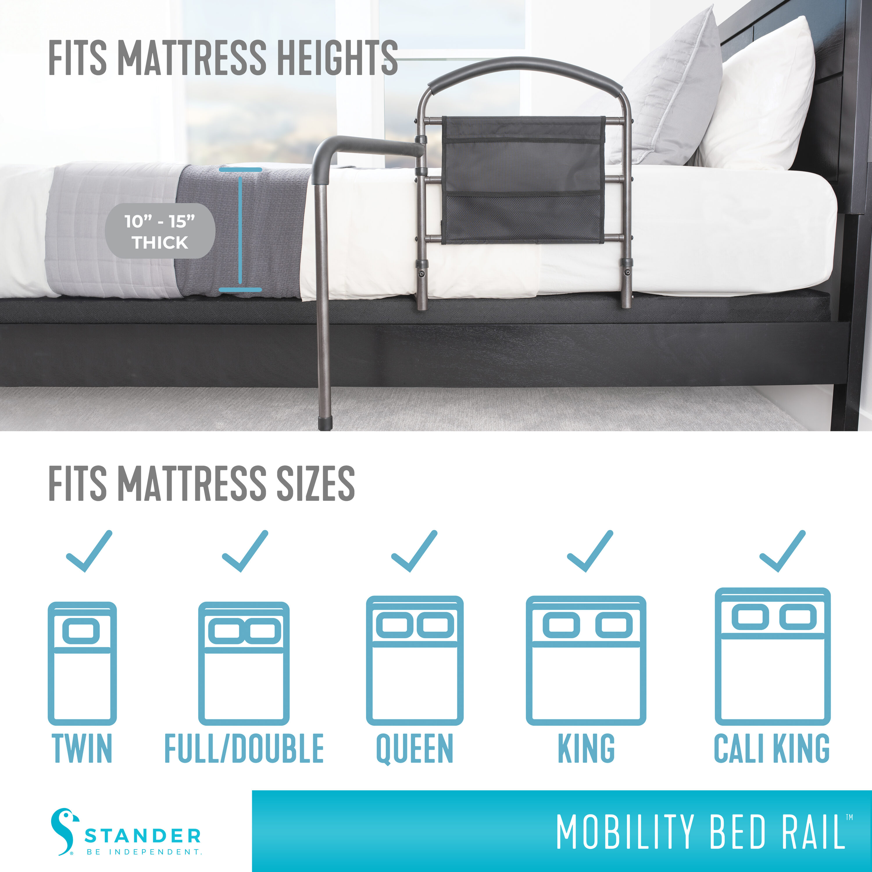 Stander 5850 Bed-Rails - View #4