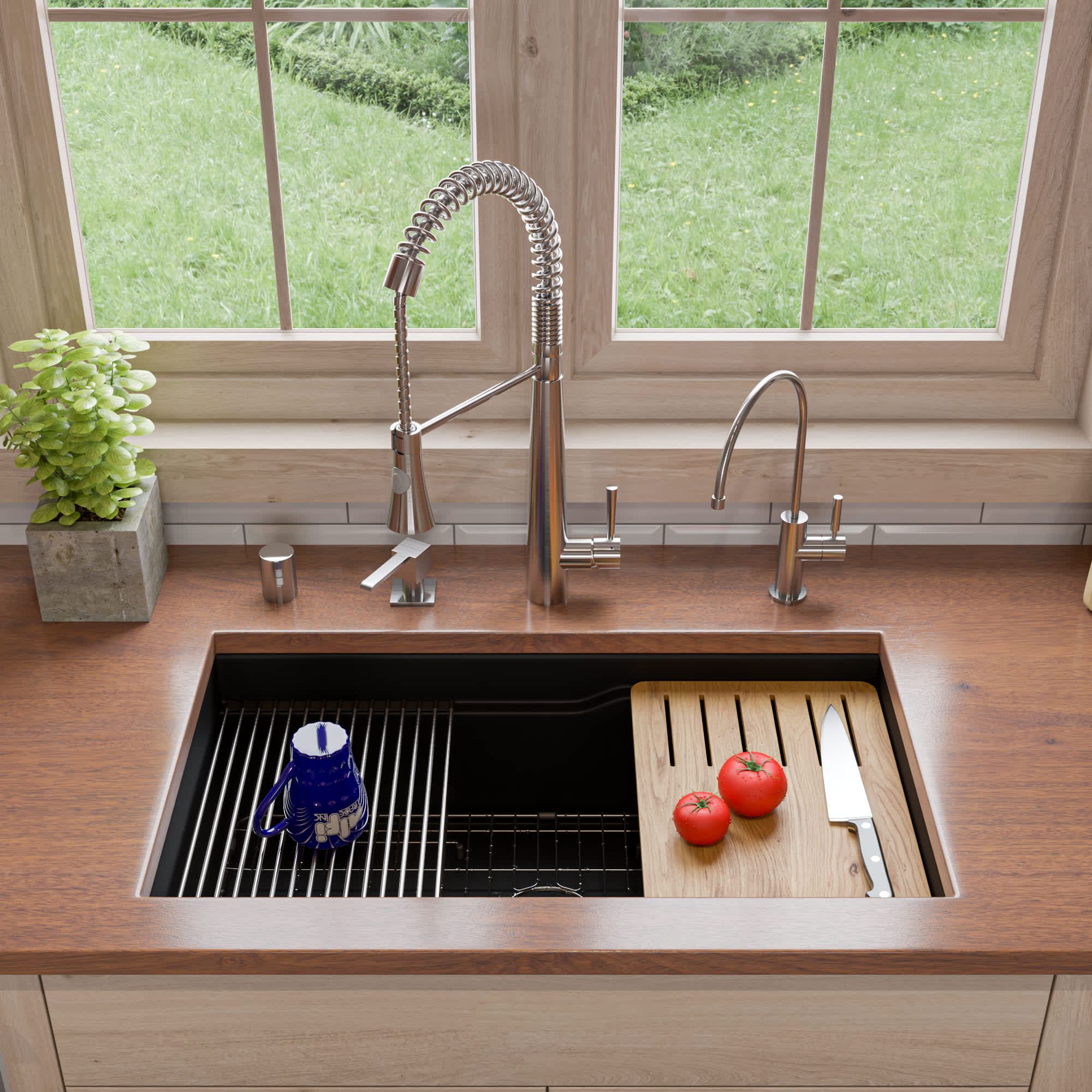 ALFI ABFS3219SUD-BM Kitchen-Sinks - View #3