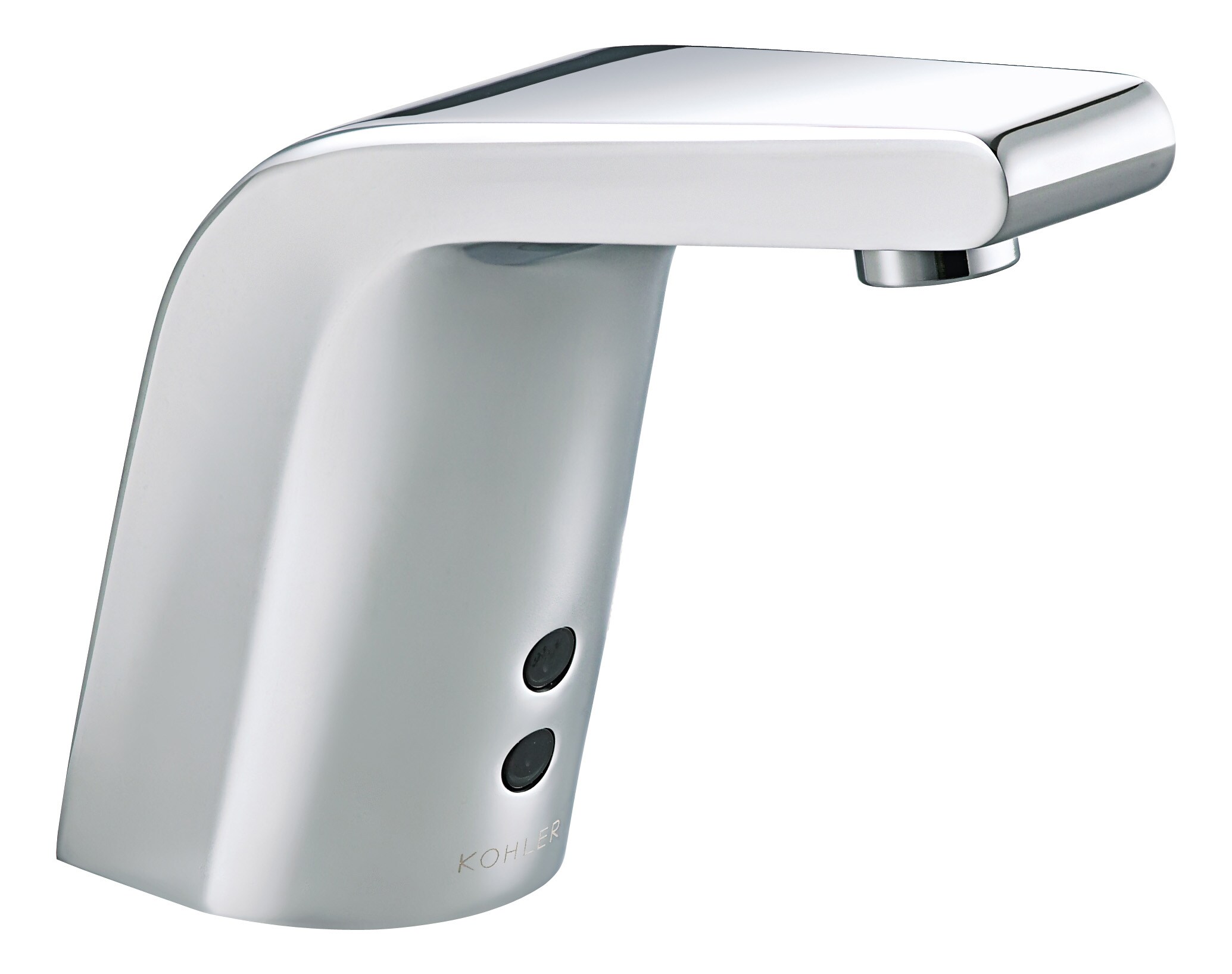 KOHLER 7514-CP Polished Chrome Single hole Touchless Low-arc Commercial Touchless Bathroom Sink Faucet
