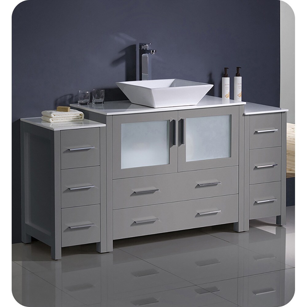 Fresca FCB62-123612GR-CWH-V Bath-Vanity-Combo - View #3