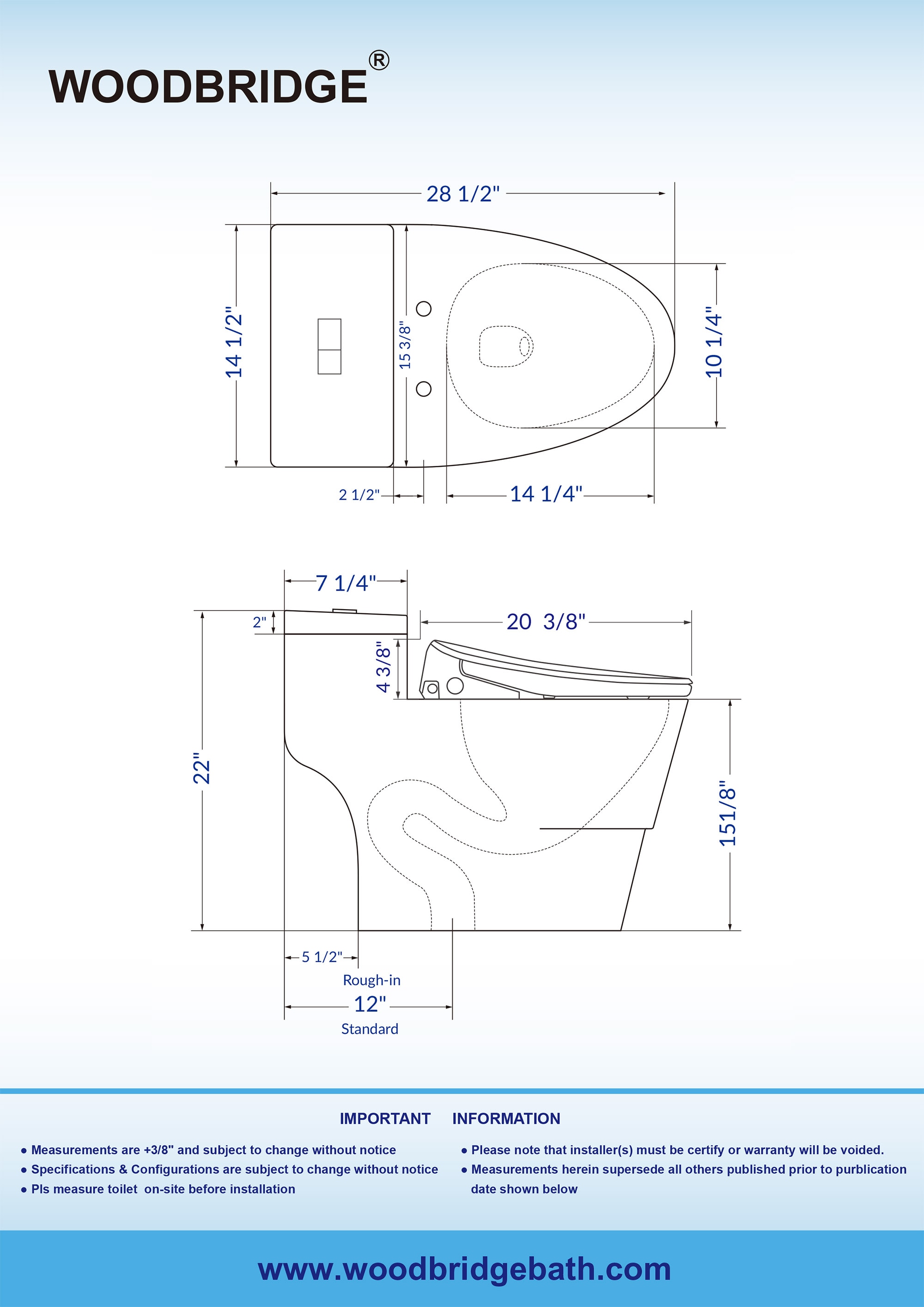 Woodbridge LT503 bidets - View #13