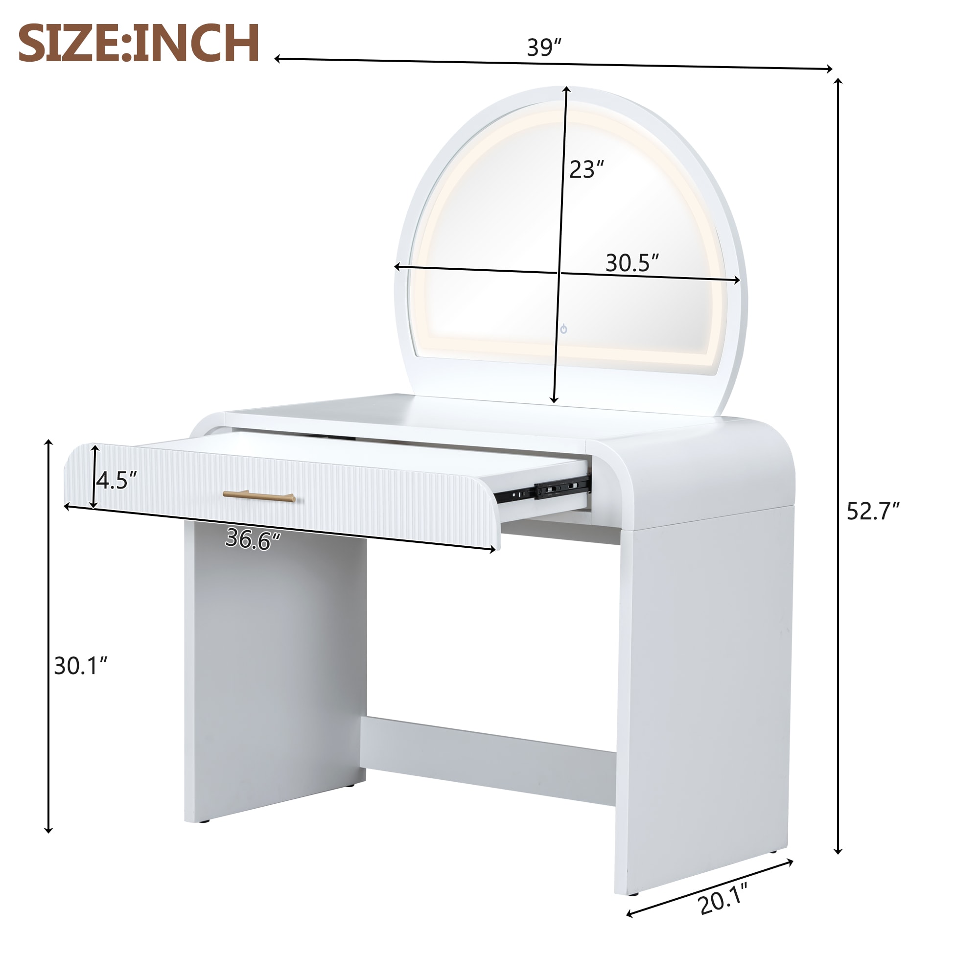 ModernLuxe N704P196658K Bedroom-Vanities - View #6