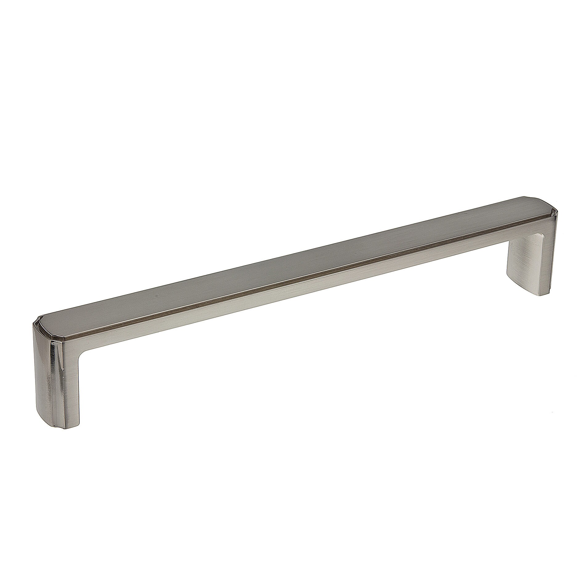 Richelieu BP770192195 Lorraine 7-9/16-in , 192mm Center to Center Brushed Nickel Rectangular Handle