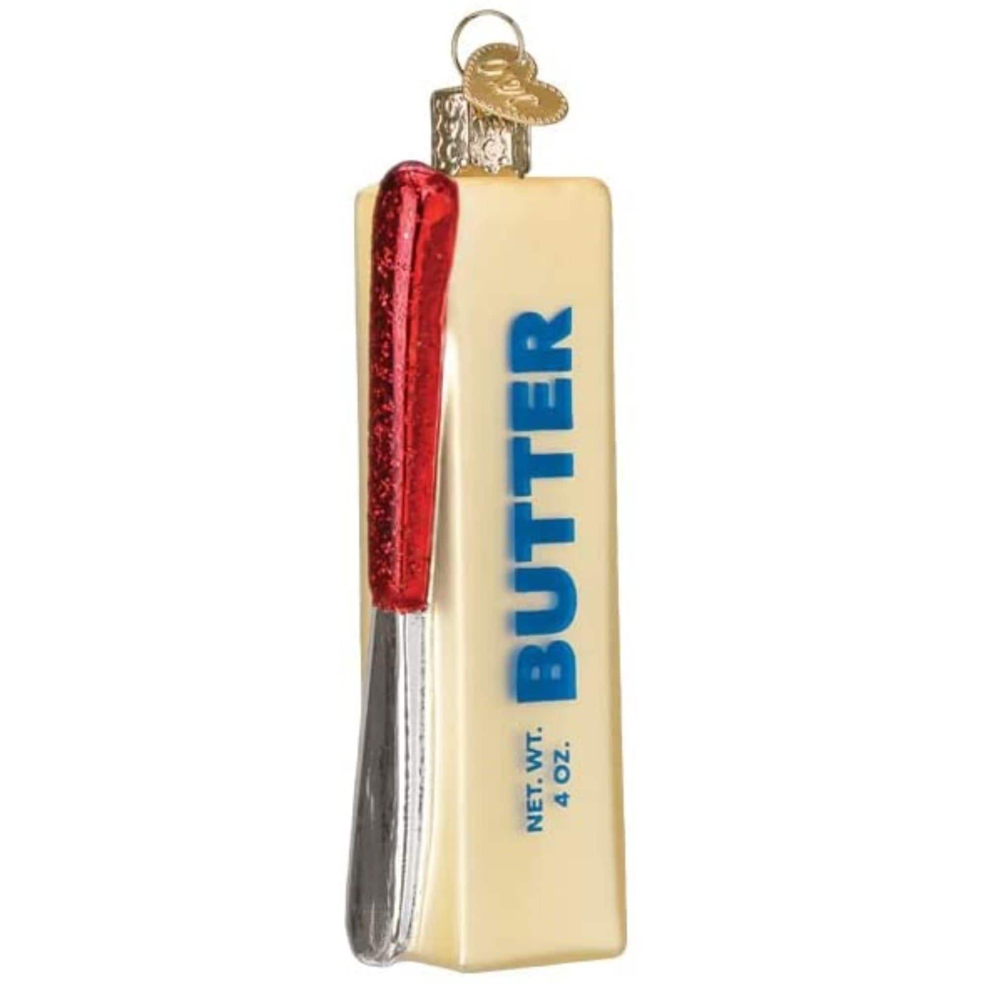 Old World Christmas 729343325105 Blown Glass Ornament for Christmas Tree - Stick of Butter
