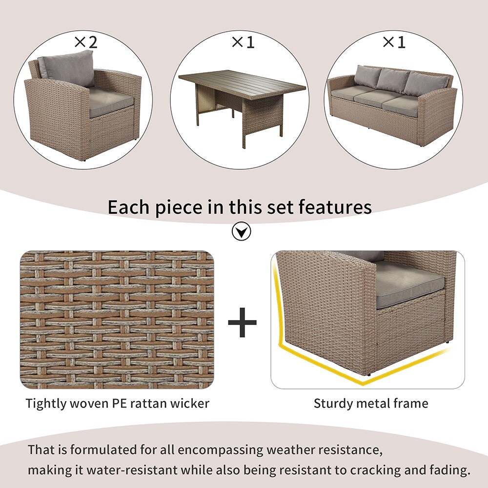 Mondawe MD-U0261BGE Patio-Conversation-Sets - View #8