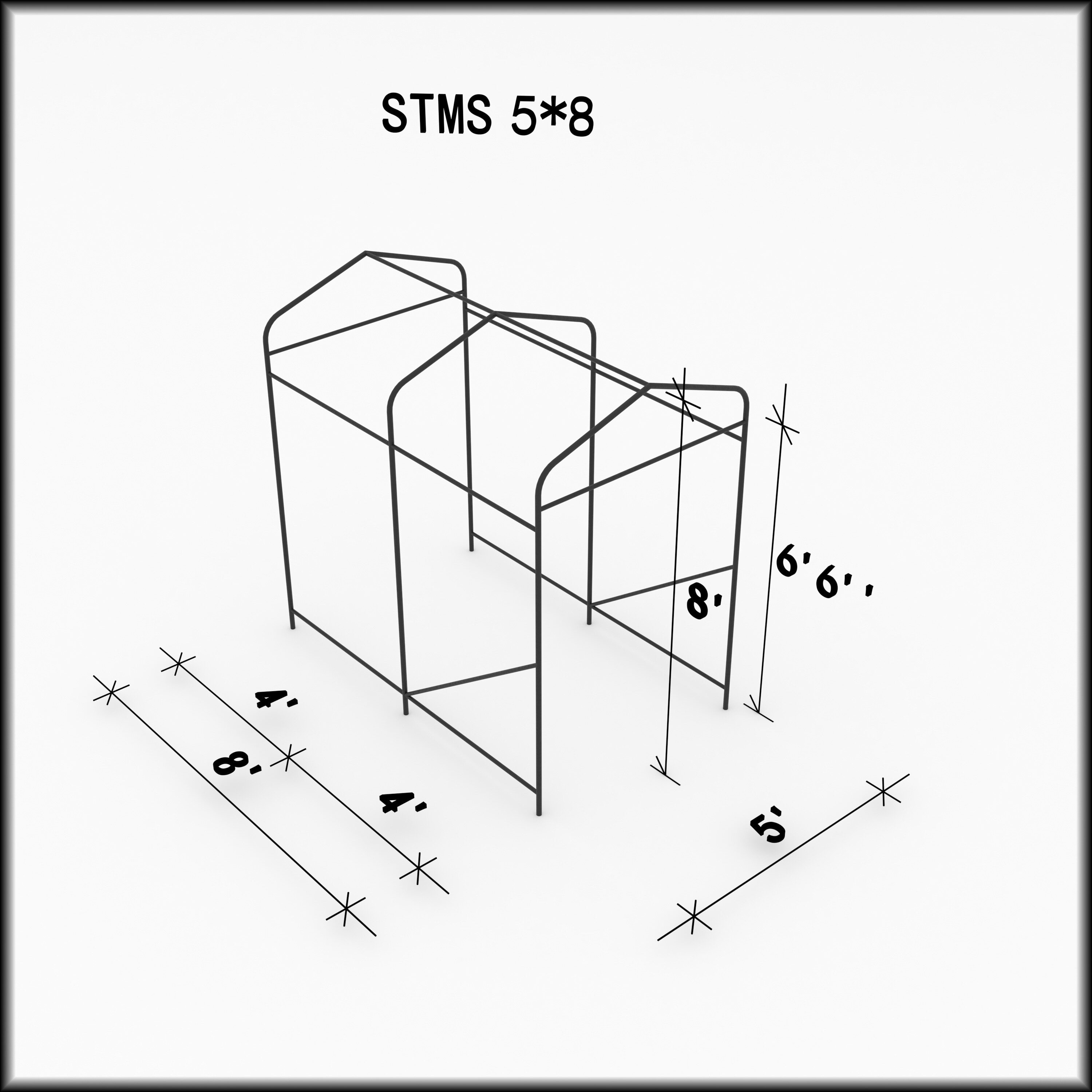 Gazebo Penguin TM5X8-200-WHI Metal-Storage-Buildings-Sheds - View #12