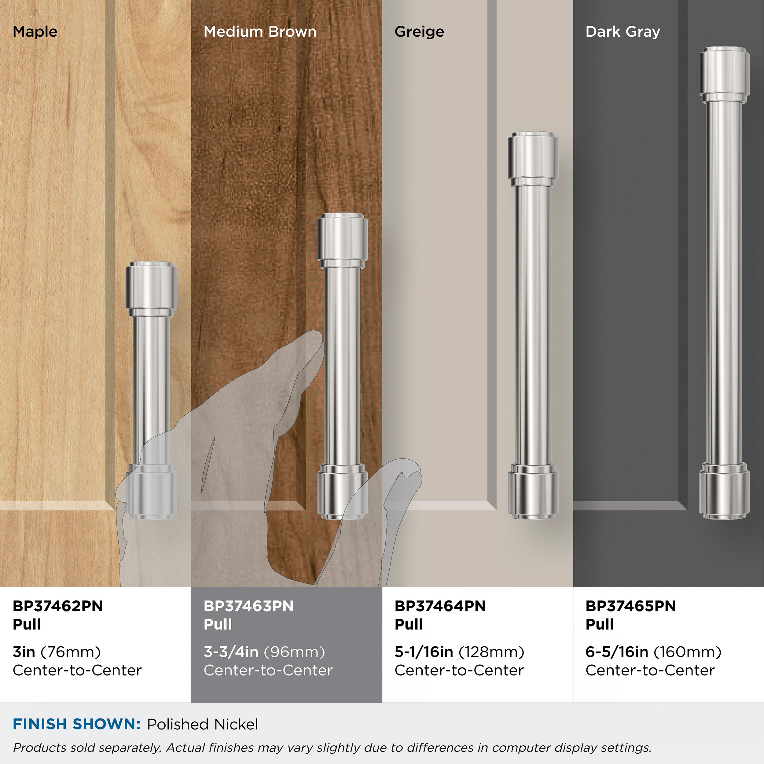 Amerock BP37463PN Cabinet-Pulls - View #8