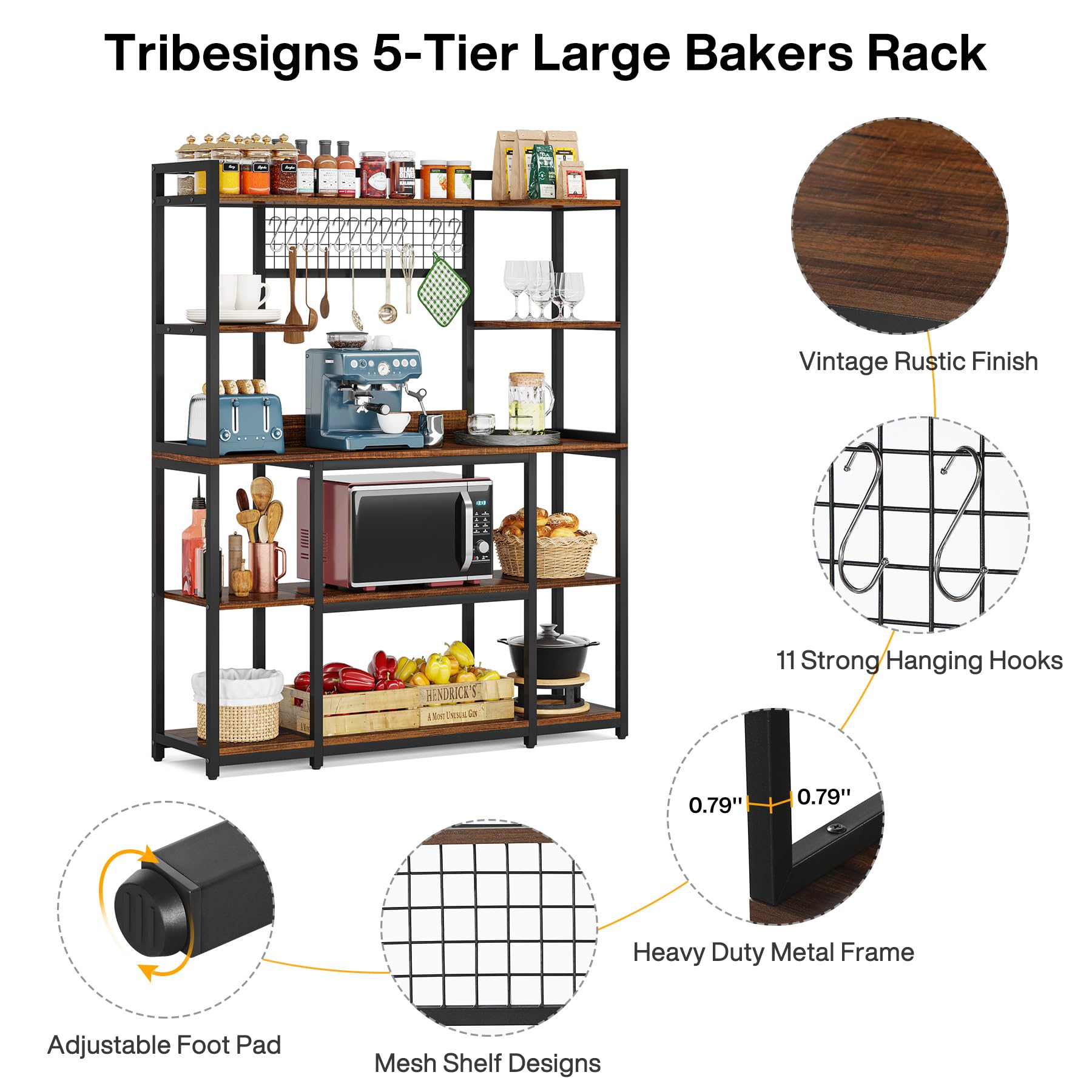 Tribesigns HOGA-JW0107 Kitchen-Furniture - View #7
