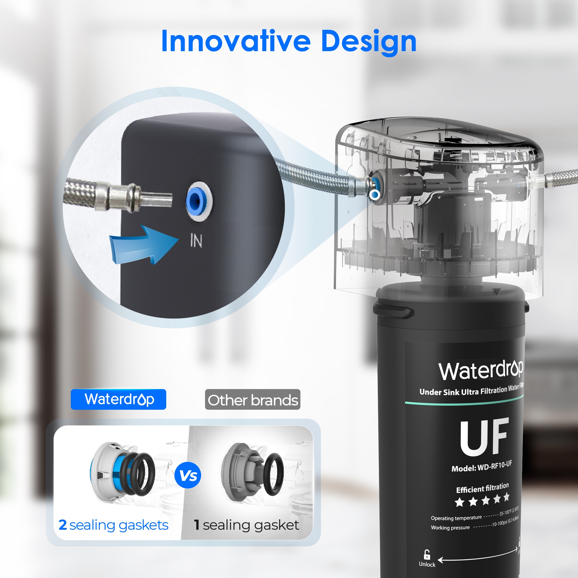 Waterdrop BL-WD-10UA-UFST Under-Sink-Filtration-Systems - View #5