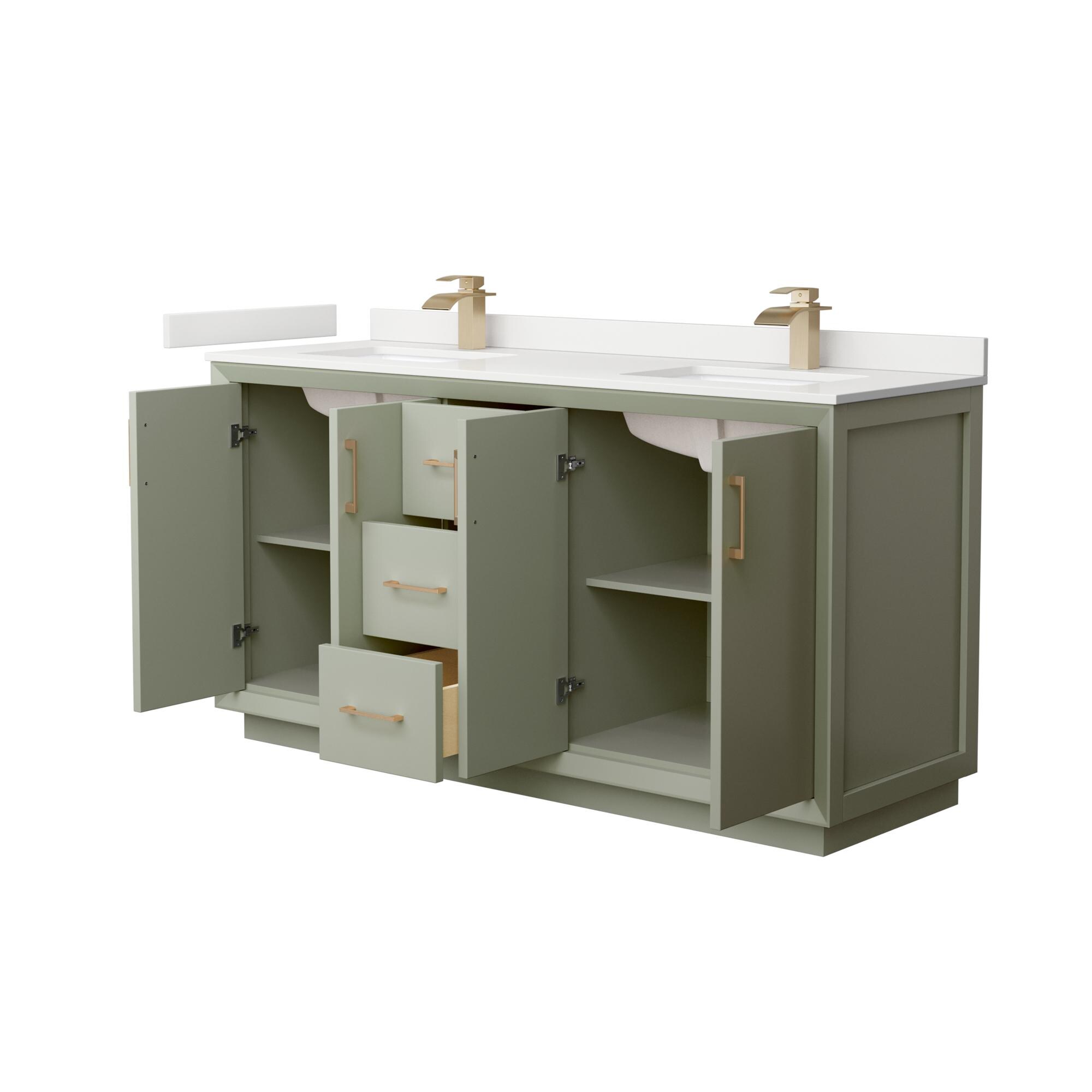 Wyndham Collection WCF414166DLZWQUNSMXX Bath-Vanity-Combo - View #2