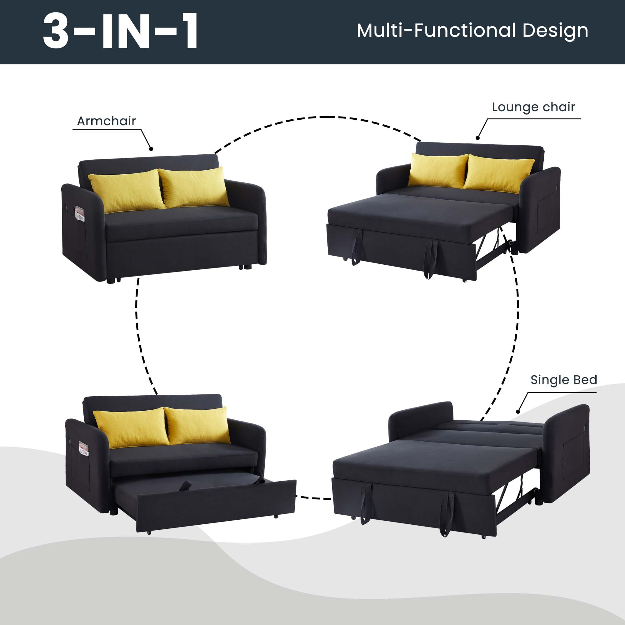 LIVIZA GGJD003BK Sofas-Loveseats - View #4
