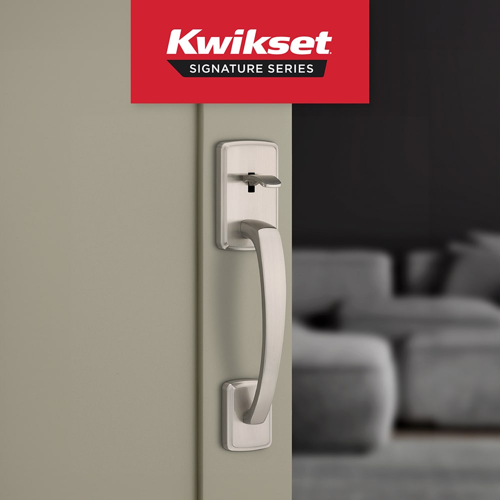Kwikset Signature Series Brentford Satin Nickel Exterior Entry