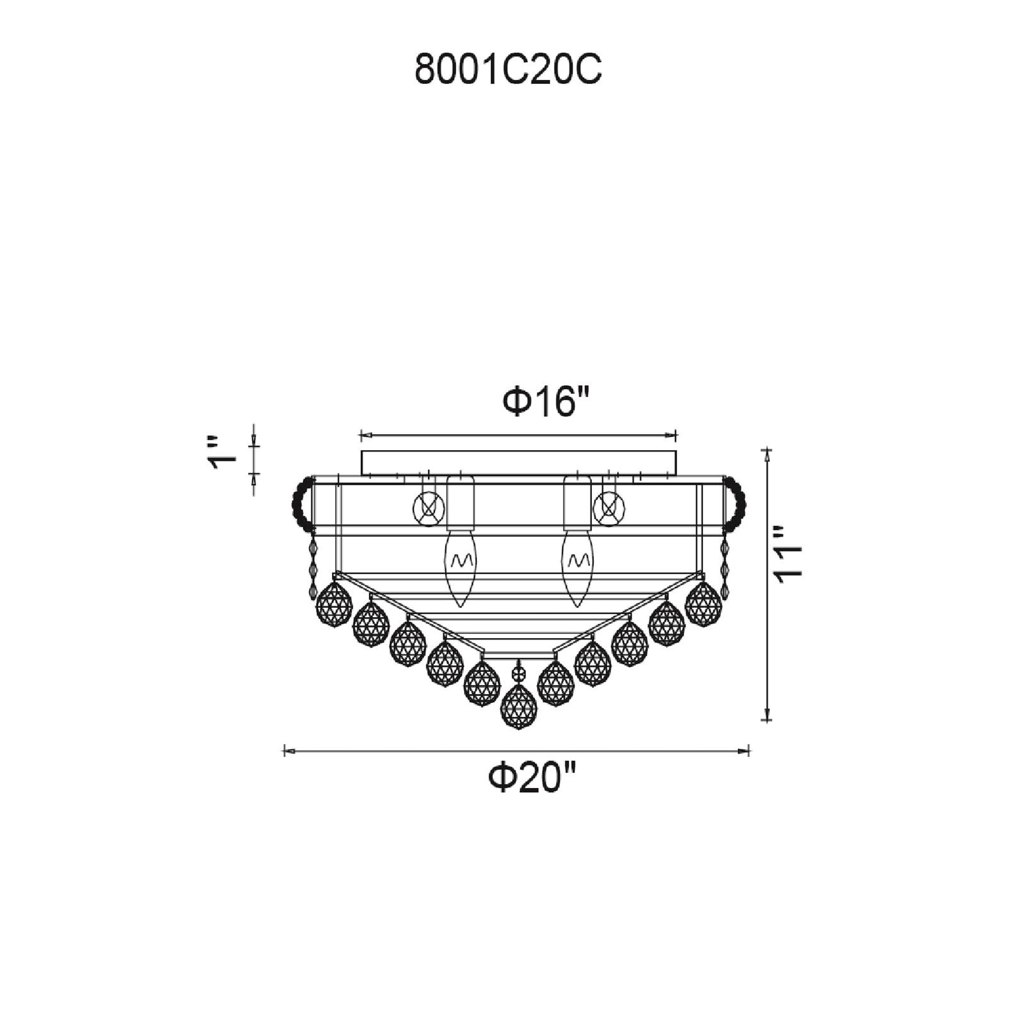 CWI Lighting 8001C20G flushmounts - View #7