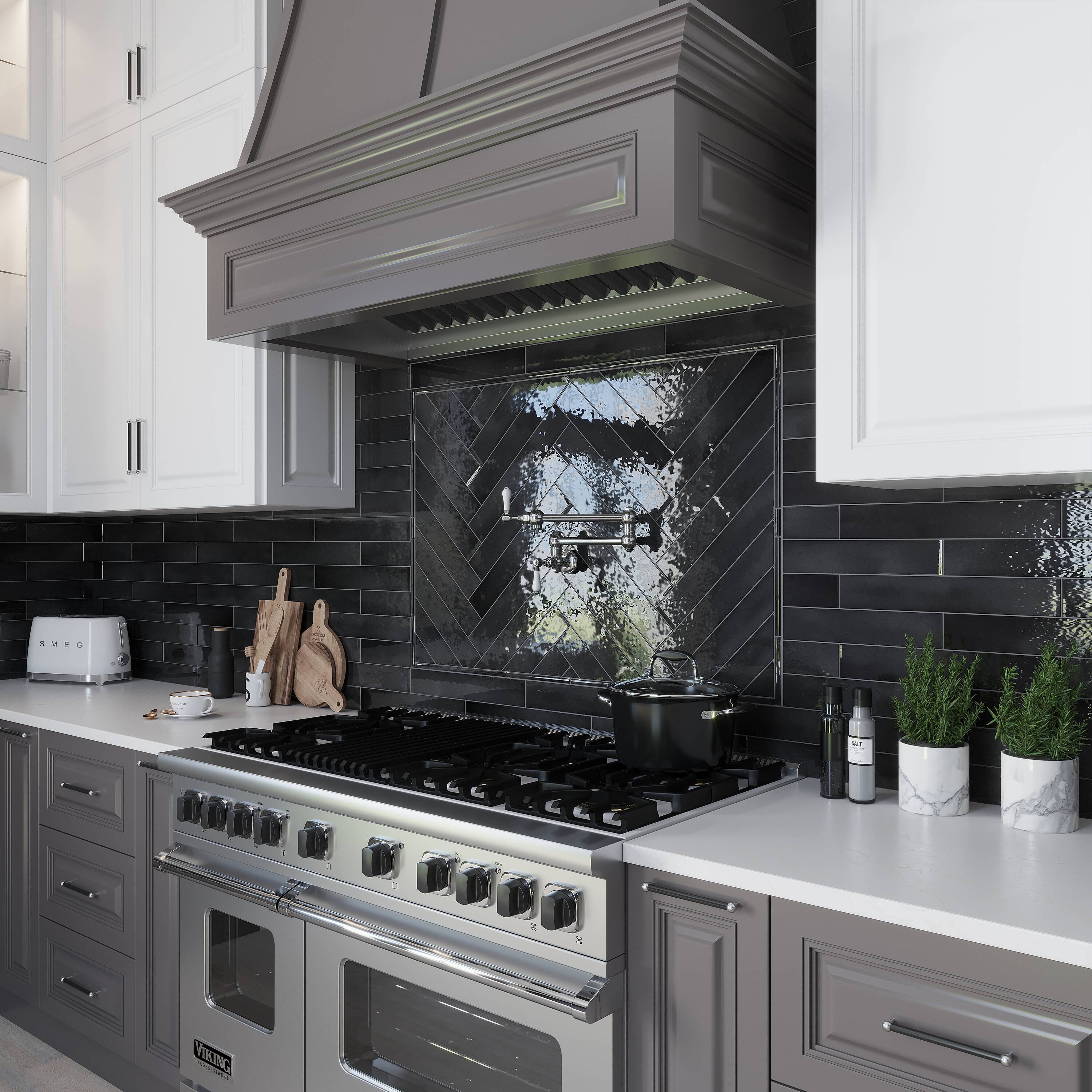 Apollo Tile CRE88BLKPENA Wall-Trim-Accent-Tile - View #2