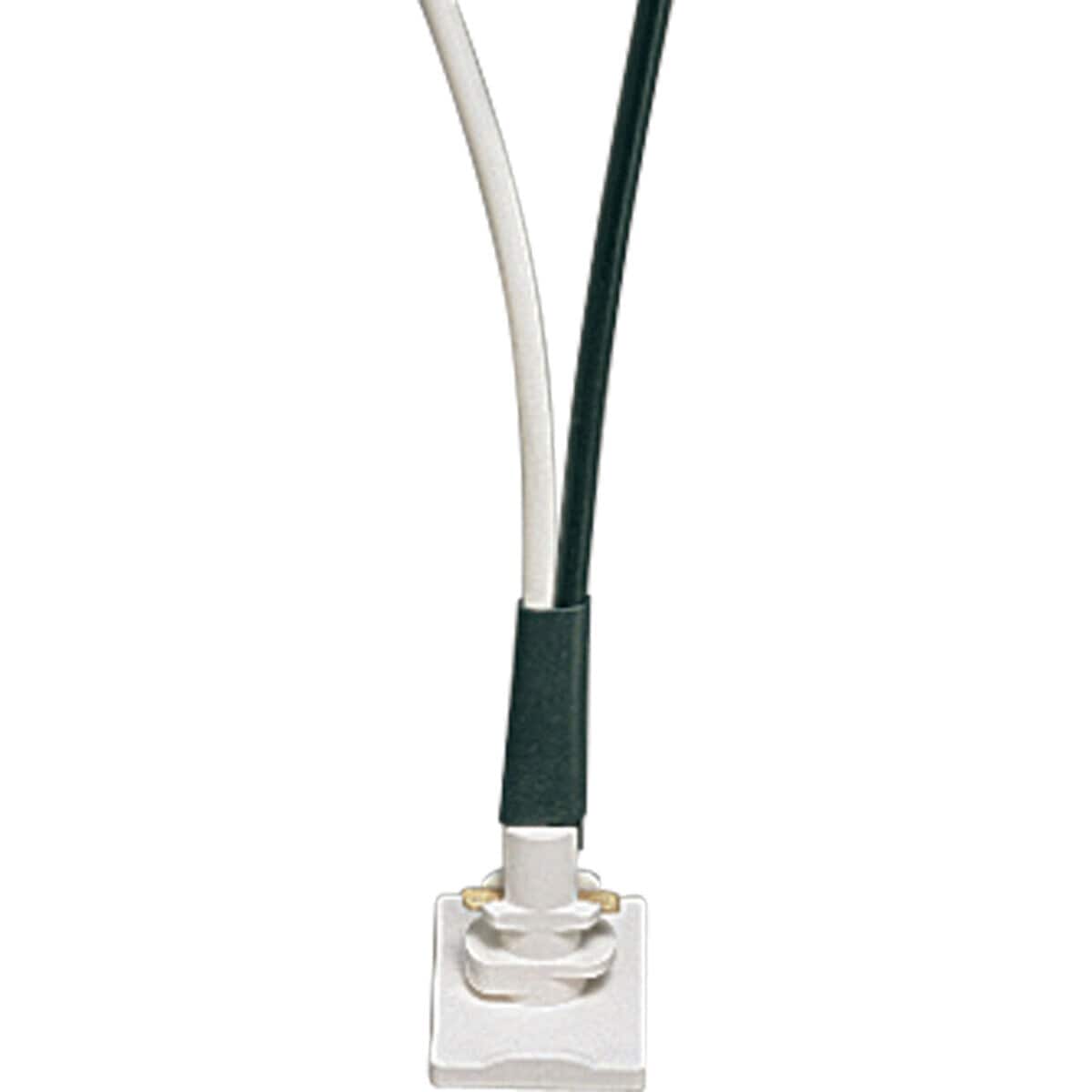 Progress Lighting P9108-28 2-1/4-in White Mixed Material Linear Floating Power Feed