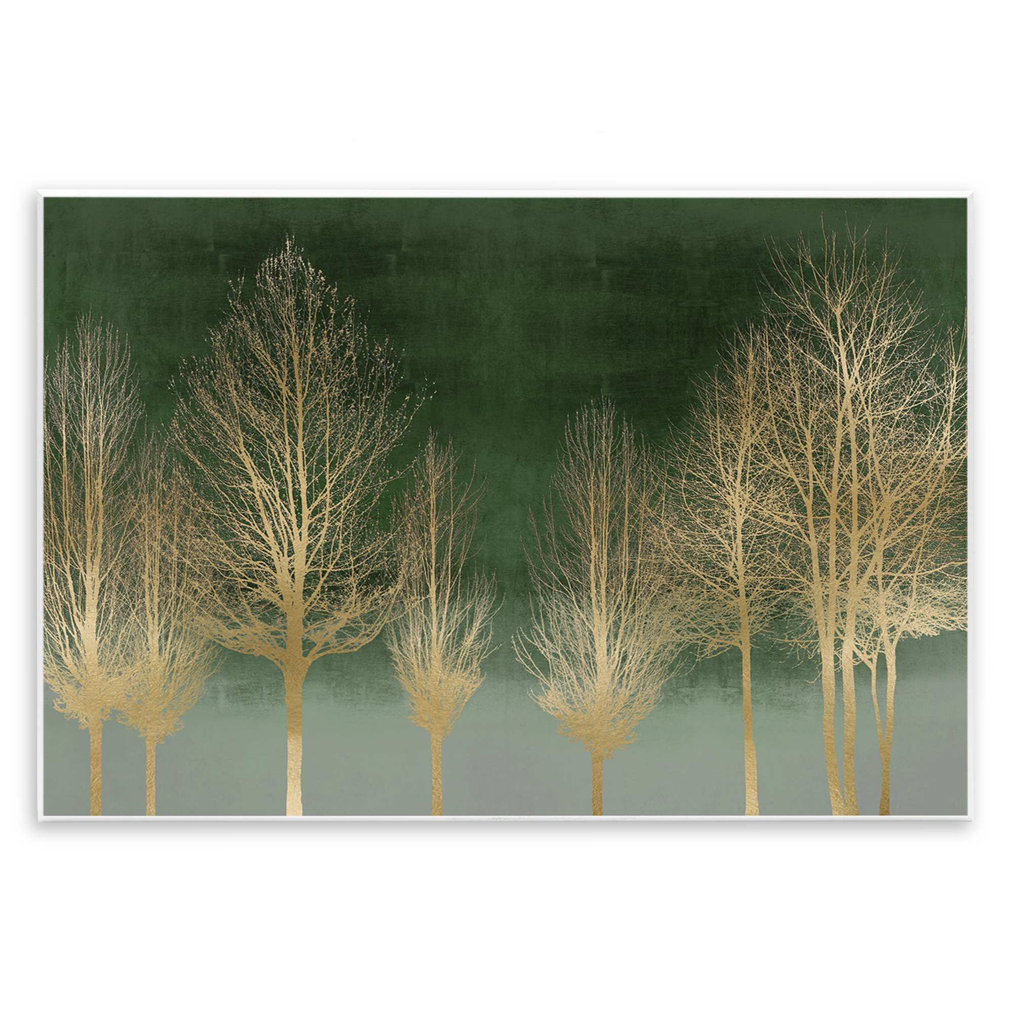Stupell Industries BS-563-WD-13X19 Gold Gradient Forest Wall Plaque Art By Kate Bennett 19 x 13