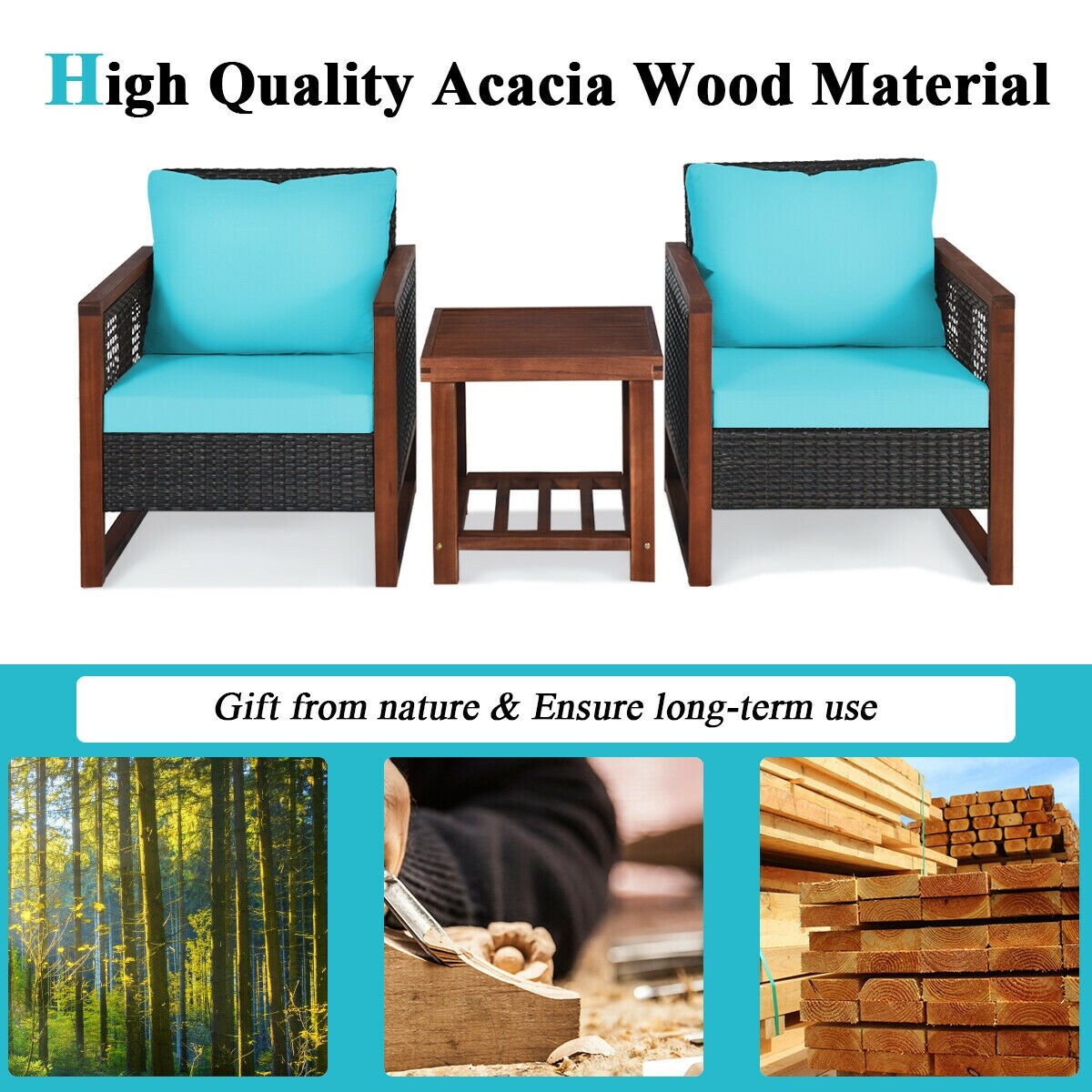 CASAINC WF-HFHW101 Patio-Conversation-Sets - View #3