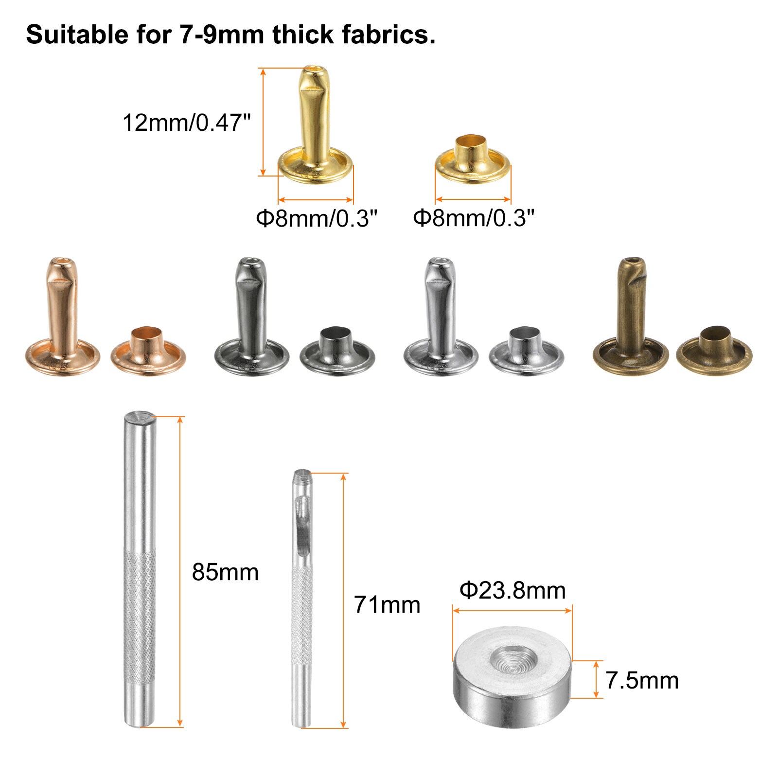 Harfington S26091003UX3721 rivets - View #2