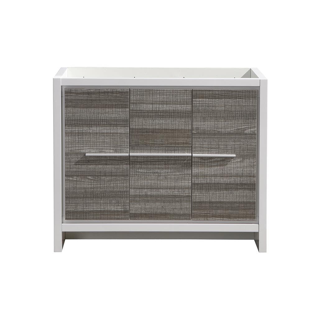 Fresca FCB8140HA Allier Rio 40-in Ash Gray Bathroom Vanity Base Cabinet without Top