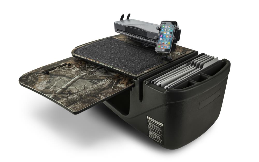 AutoExec AUE18750 GripMaster Realtree Edge Camouflage with Built-in Power Inverter, X-Grip Phone Mount and Printer Stand