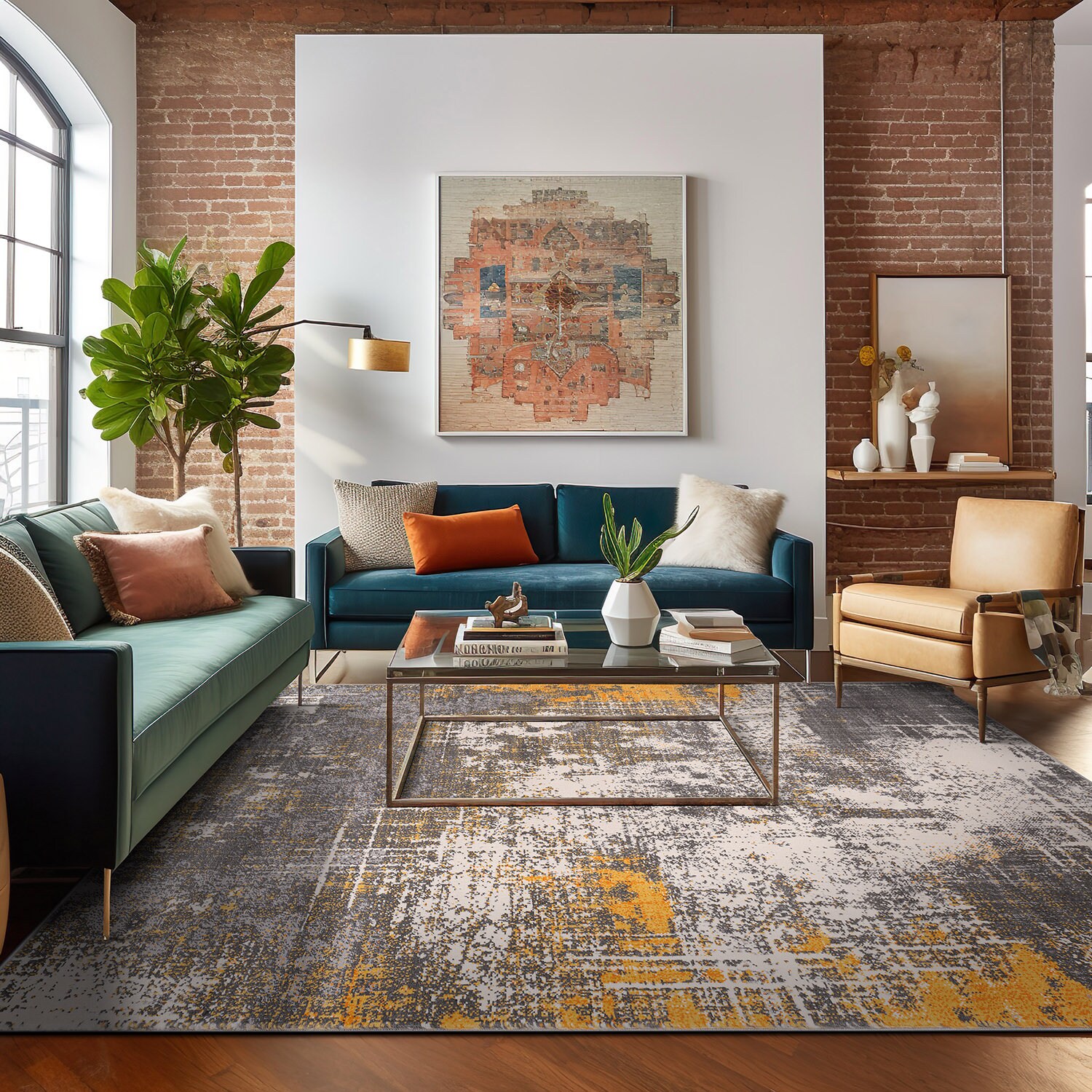 World Rug Gallery 4059YELLOW3X5 rugs - View #8