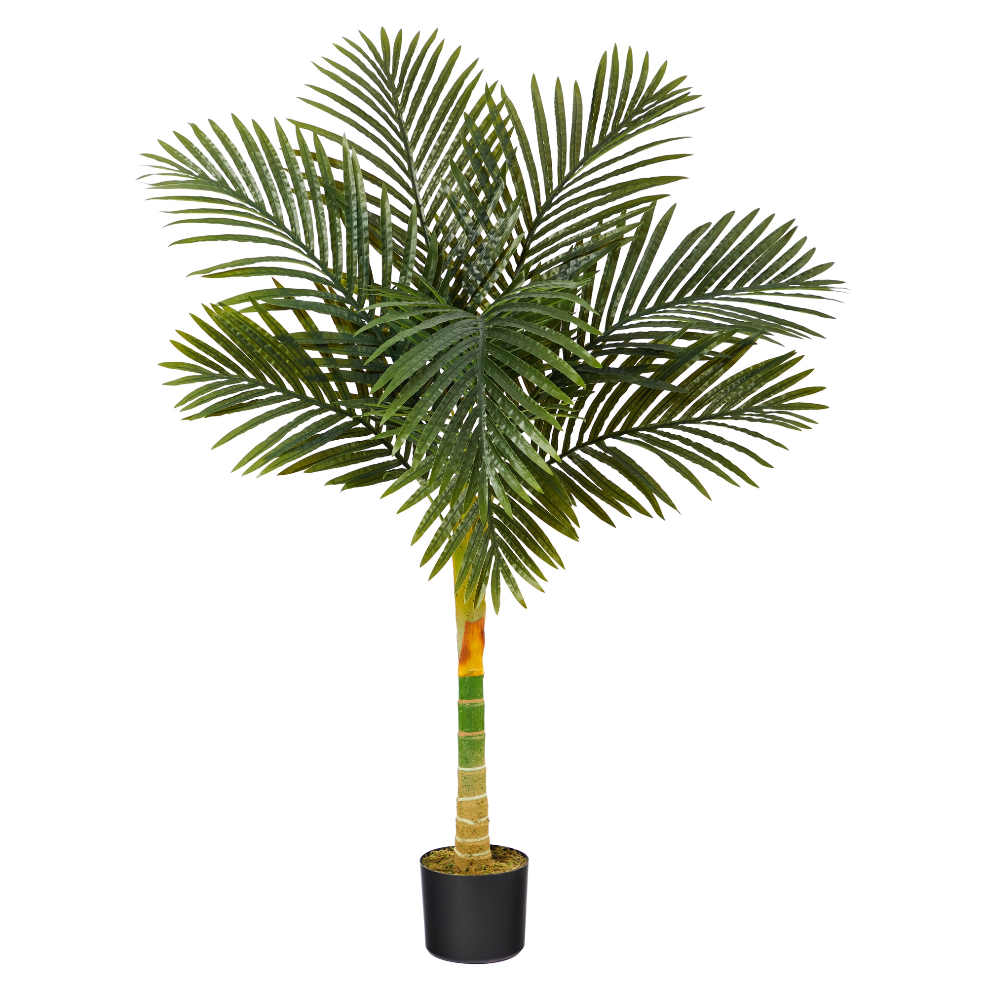 Nearly Natural 48 In Green Indoor Palm Artificial Tree In The   48613495 