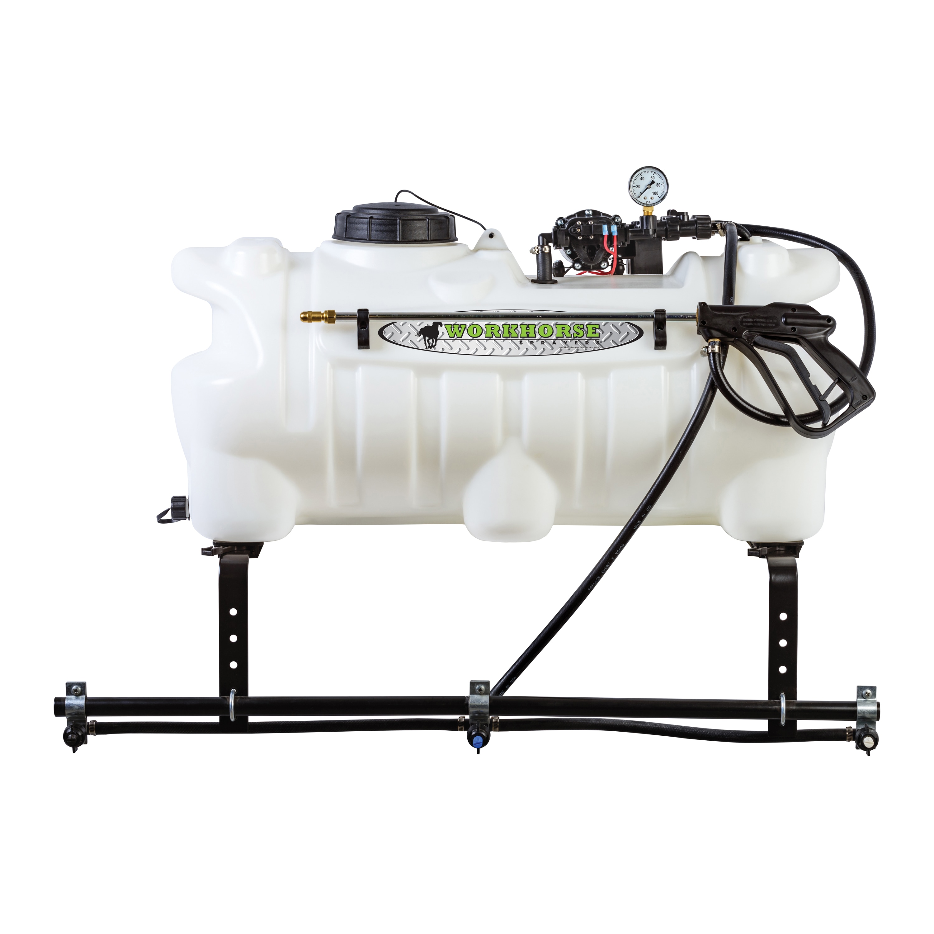 Workhorse Sprayers ATV2503 25-Gallon 12-volt Rubber Hose Boom Sprayer with Adjustable Spray Pattern