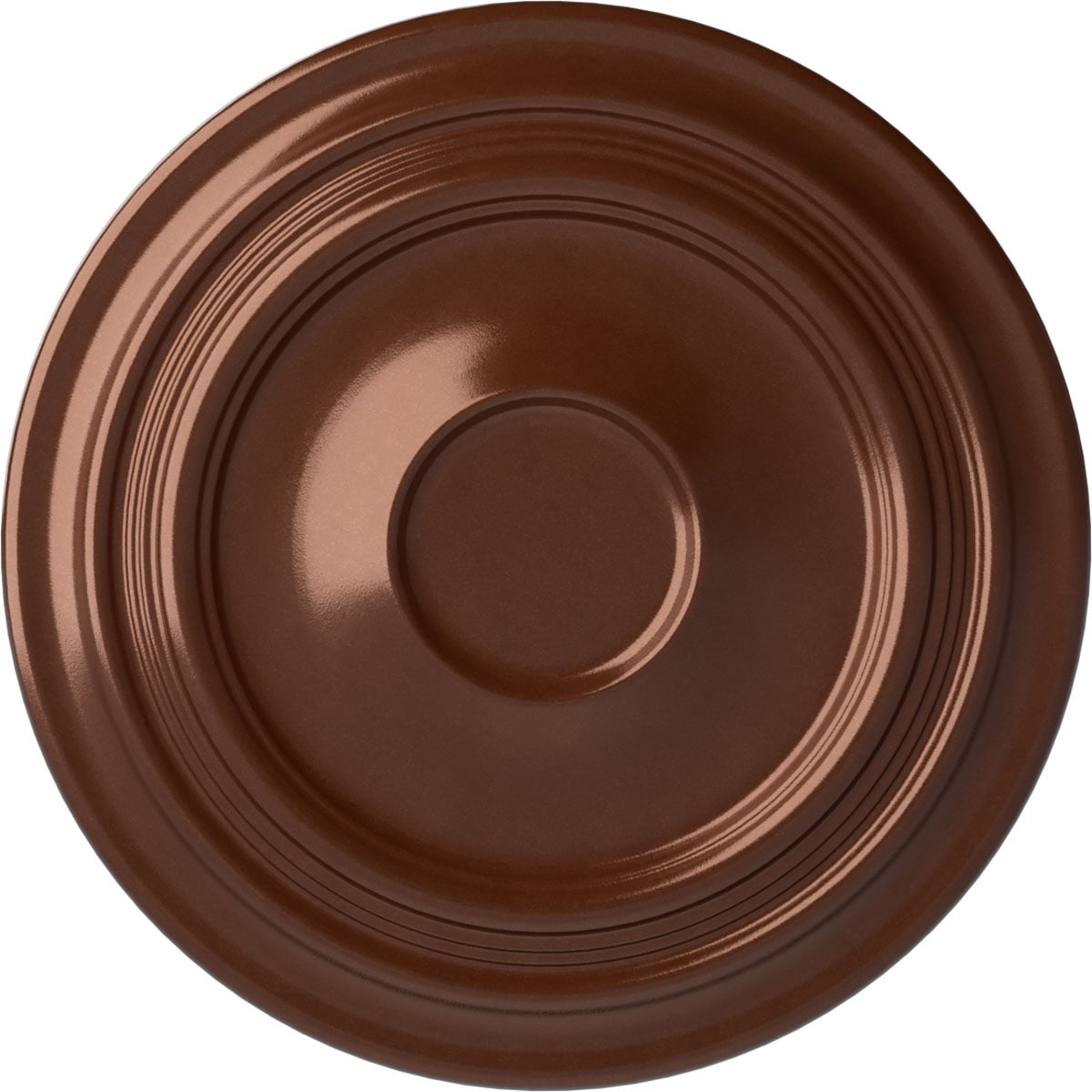 Ekena Millwork CM24TRCPS Traditional 24.375-in W x 24.375-in L Painted Copper Penny Polyurethane Whole Ceiling Medallion