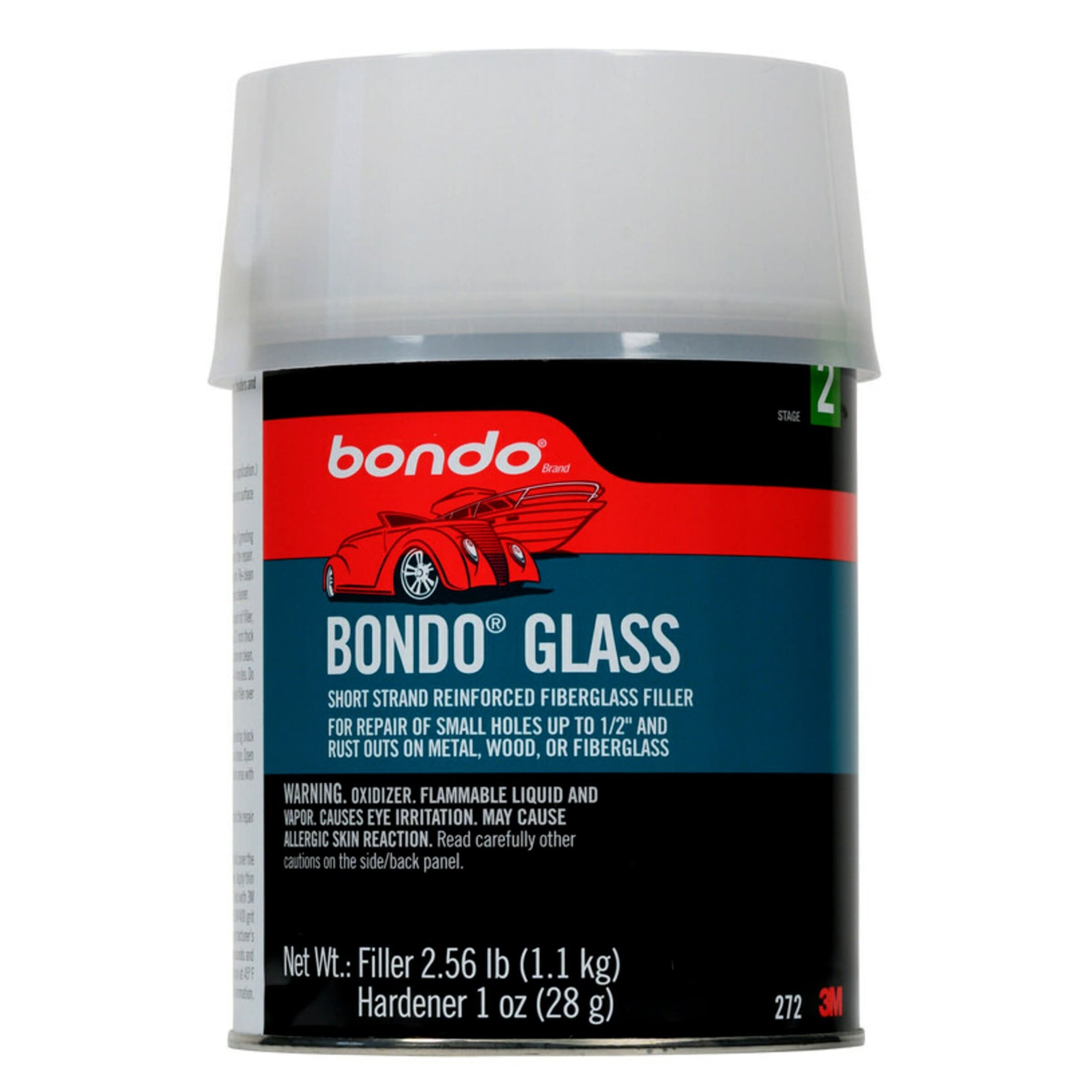 Bondo Glazing and Spot Putty 1-oz Waterproof Interior/Exterior Red Body  Filler in the Patching & Spackling Compound department at