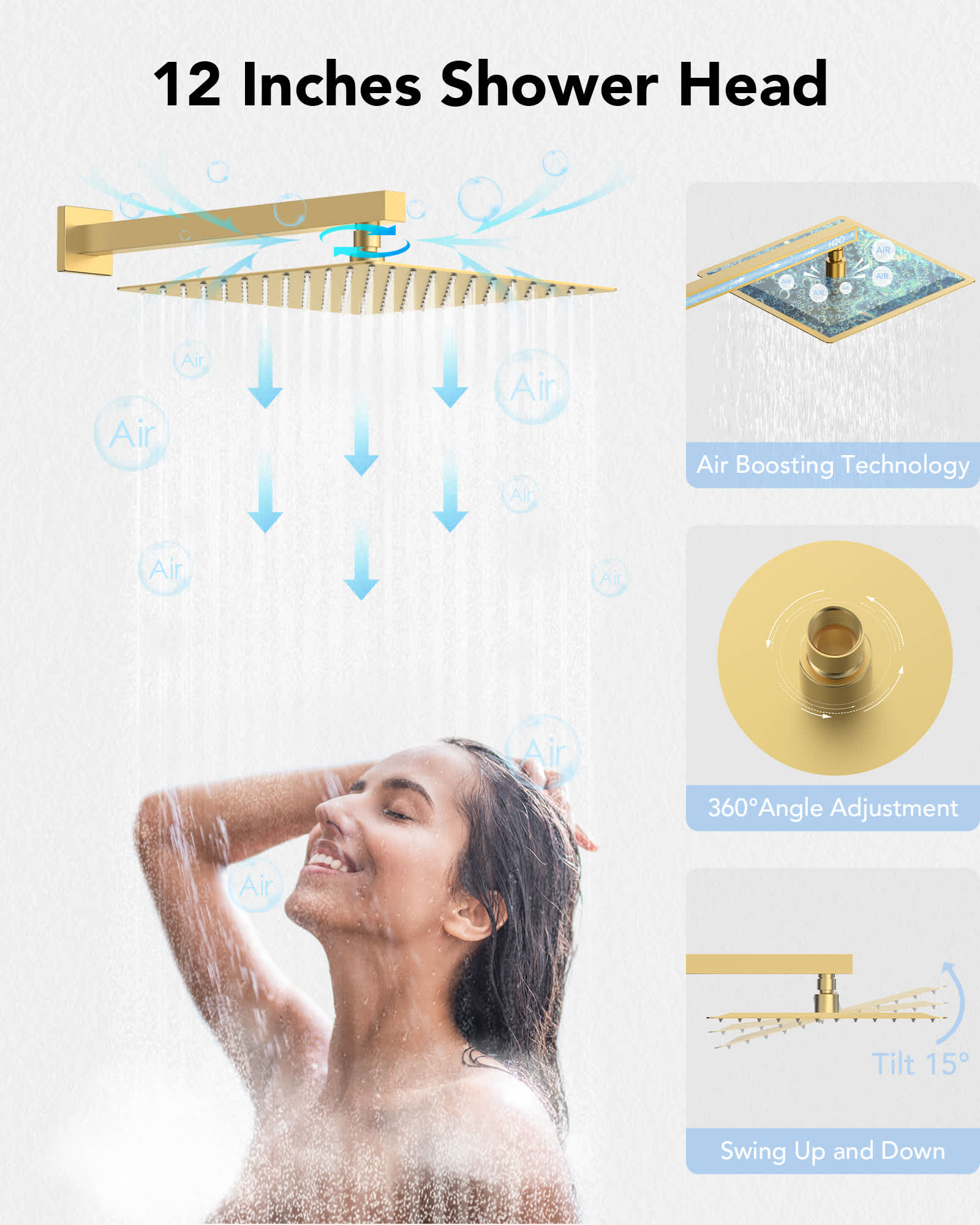 EVERSTEIN SFS1002-GD12 Tub-Shower-Faucets - View #5